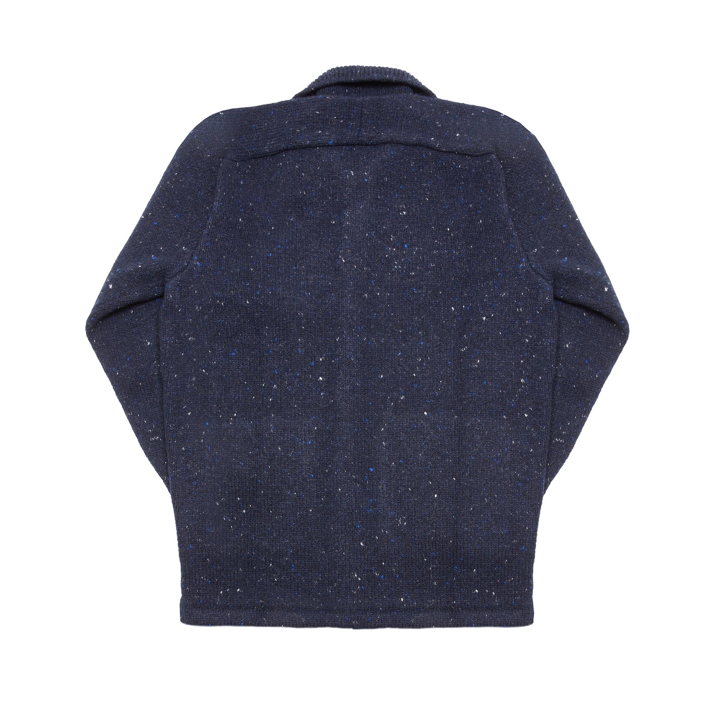 Inis Meáin Cashmere/Merino Carpenter Jacket in Navy Fleck