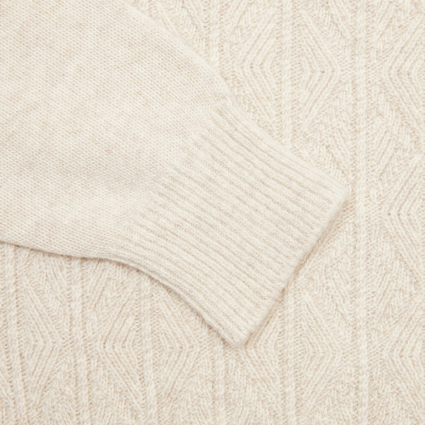 Inis Meáin Cashmere/Merino Light Aran Jumper in Beige Marl