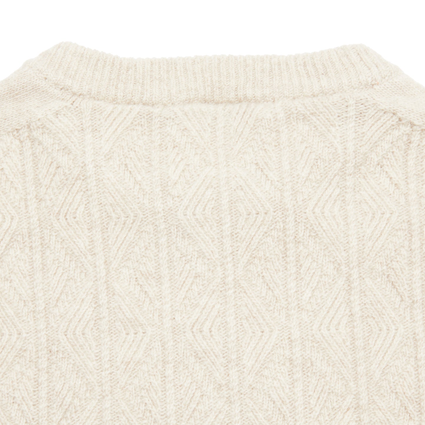 Inis Meáin Cashmere/Merino Light Aran Jumper in Beige Marl