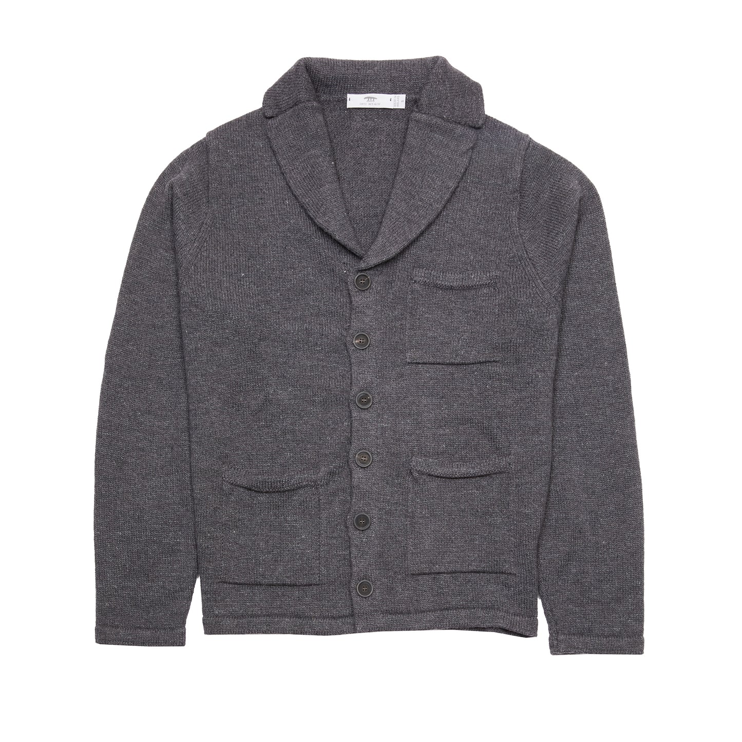 Inis Meáin Merino/Linen New Pub Jacket in Charcoal