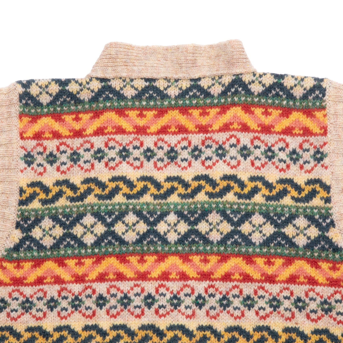 Jamieson's Fair Isle Waistcoat in Ivory 3