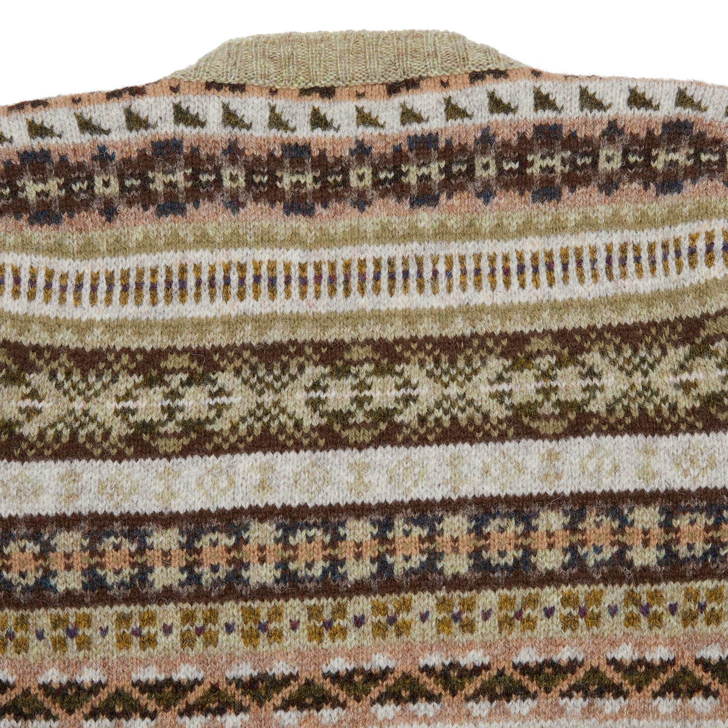 <p>Fair Isle jumper knitted from 100% Shetland wool.</p> <p>Knitted in the Shetland Islands, Scotland.</p>