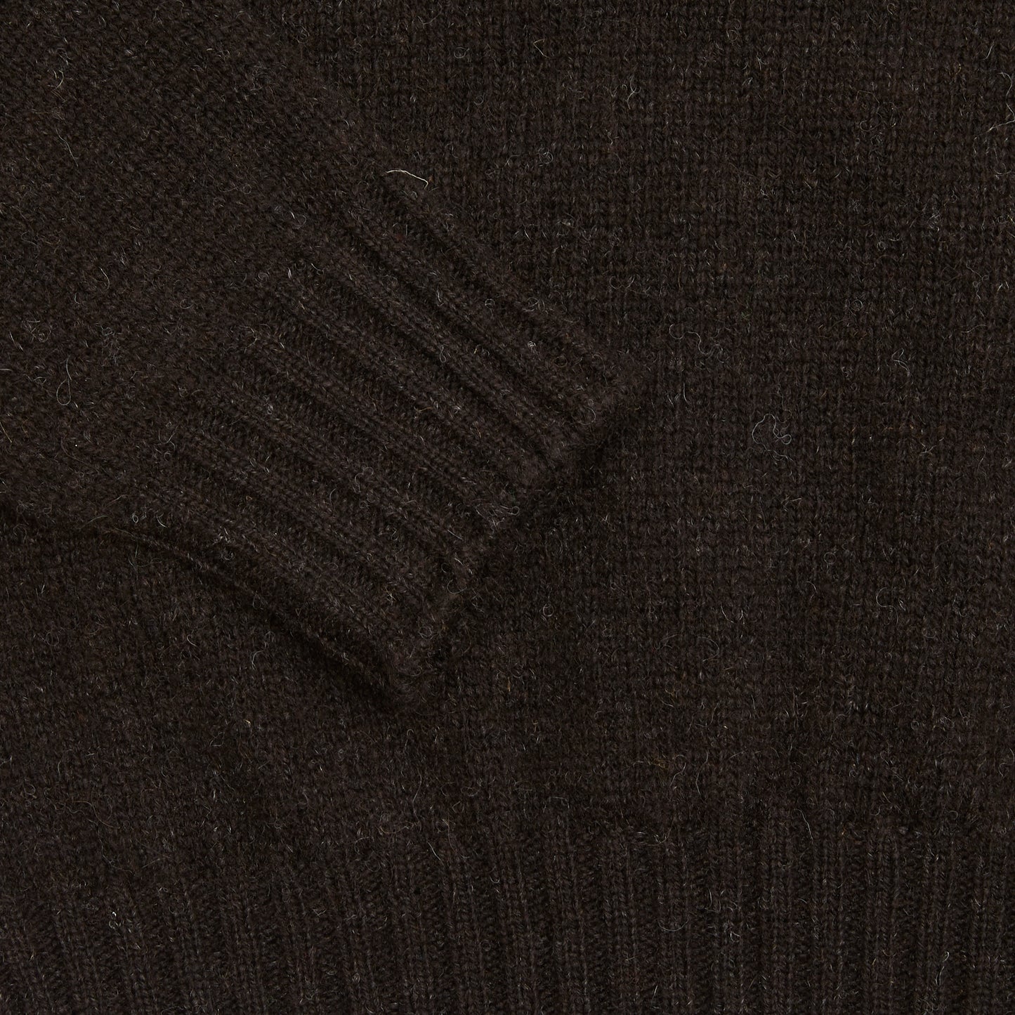 Jamieson's Crewneck Shetland Jumper in Shetland Black 2