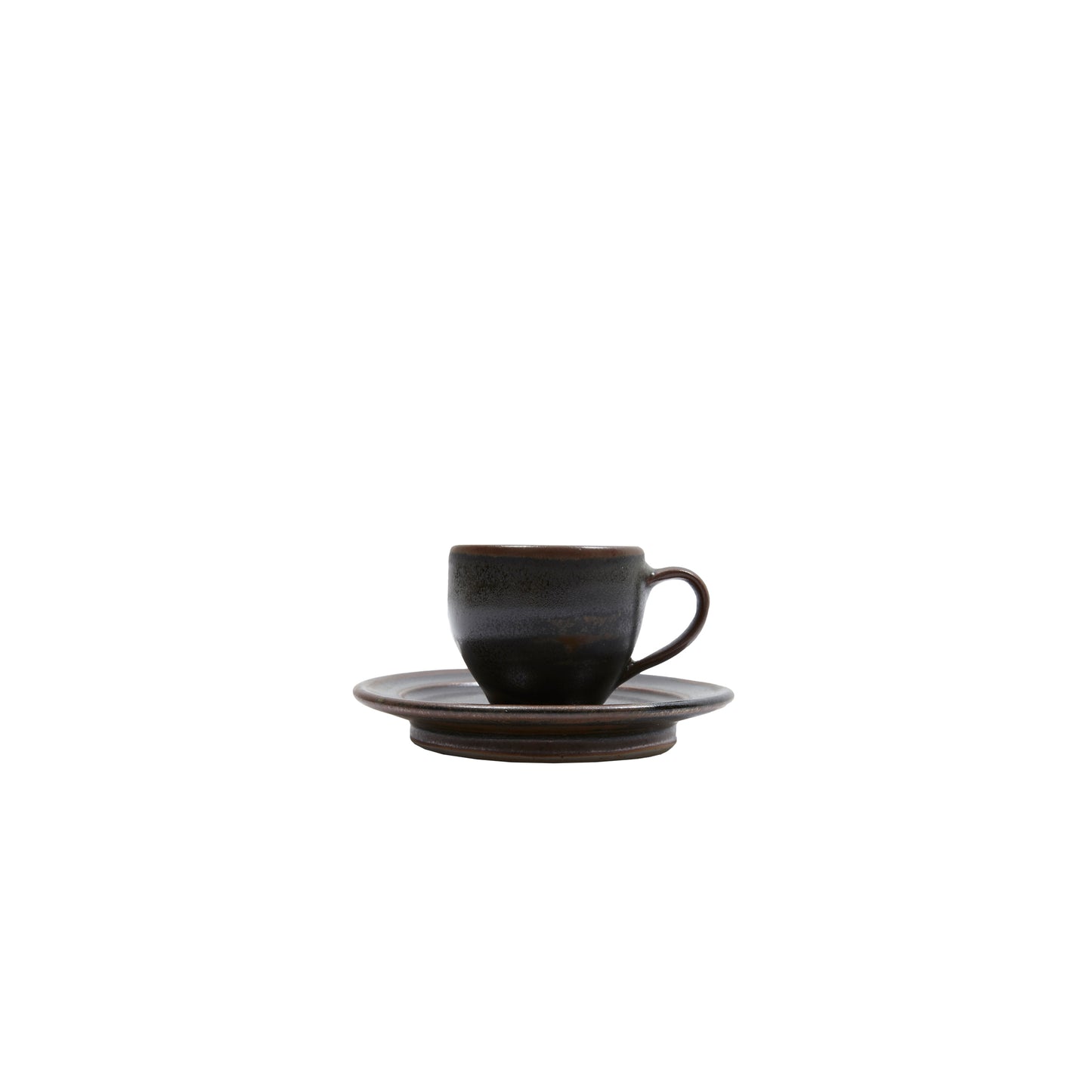 Founded in 1924 in Essen, Germany, Keramische Werkstatt Margaretenhöhe hand-crafted beautiful ceramics reflect the formal principles of the Bauhaus. Their tableware collection was developed with this in mind resulting in a range of classic, timeless pieces. Keramische Werkstatt Margaretenhöhe Hand Thrown Stoneware Espresso Saucer. Handmade in Germany. *Espresso cup and saucer sold separately.