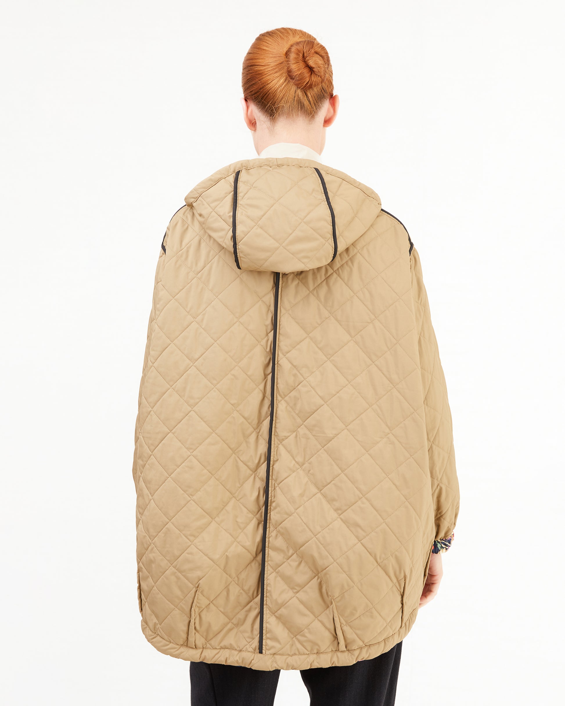 KONRAD Anna Reversible Jacket in Vintage Flower/Camel