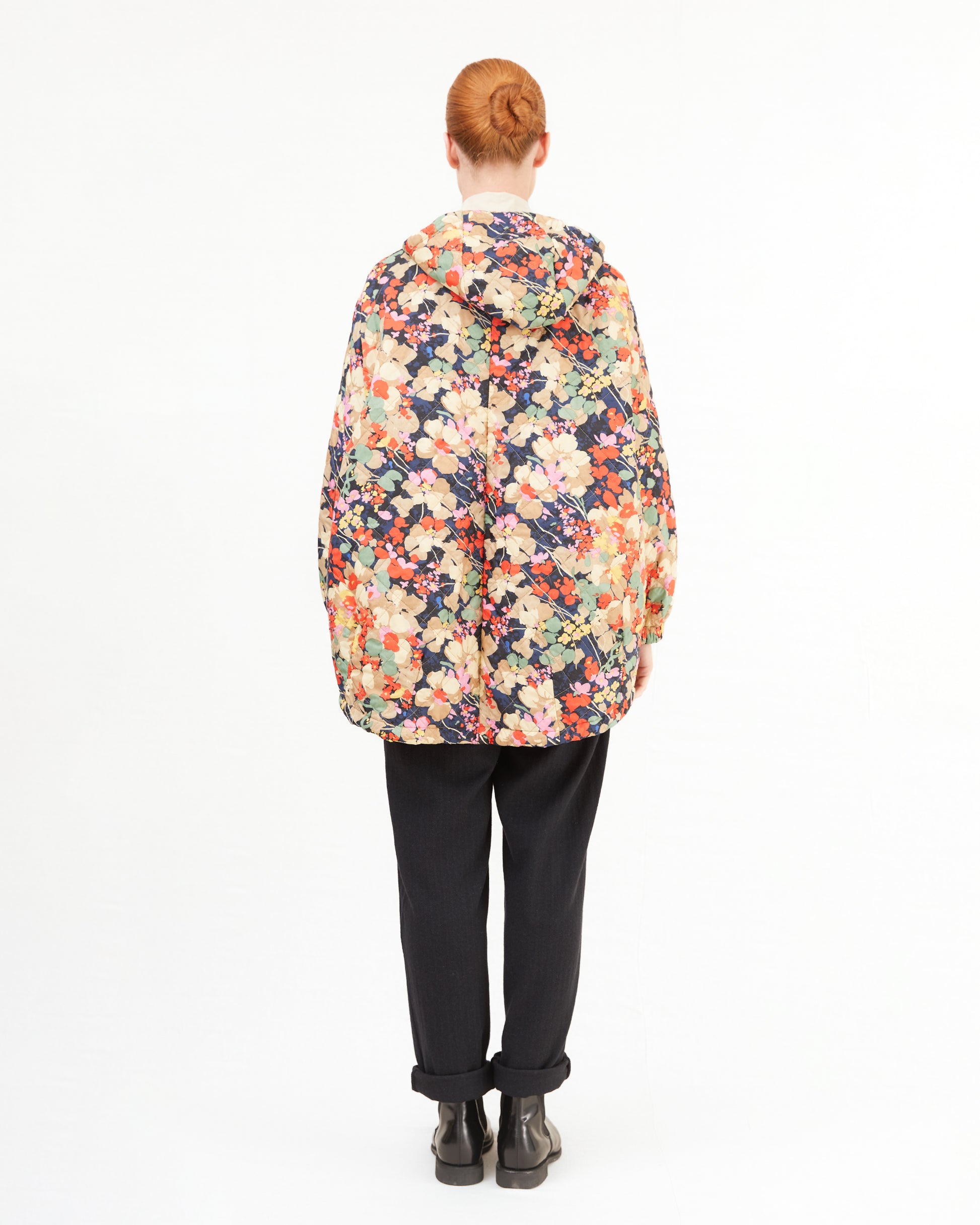KONRAD Anna Reversible Jacket in Vintage Flower/Camel