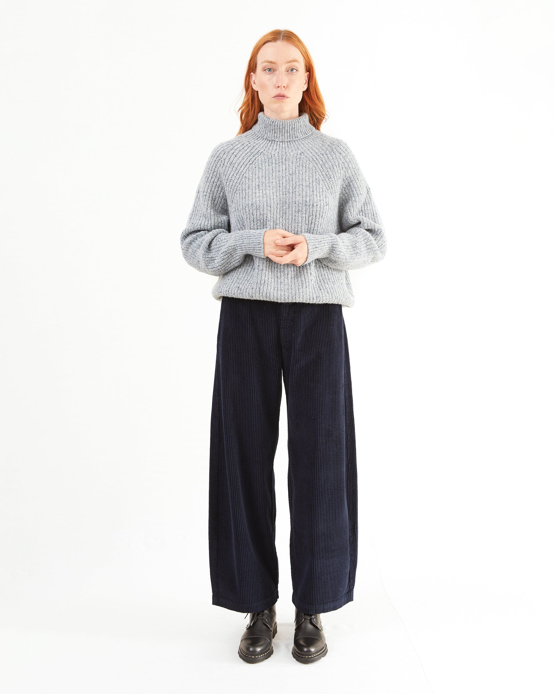 Labo.Art Women's Bum Velluto Pant in Atlantic