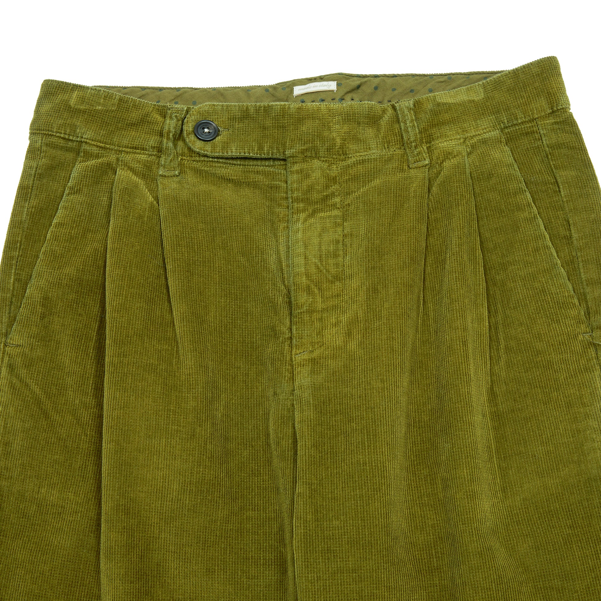 Massimo Alba Men's Strallo2 Corduroy Trousers in Military