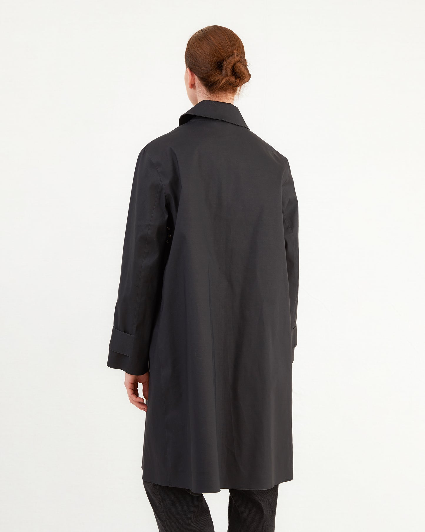 Mackintosh Women's Banton Bonded Cotton Raincoat in Black