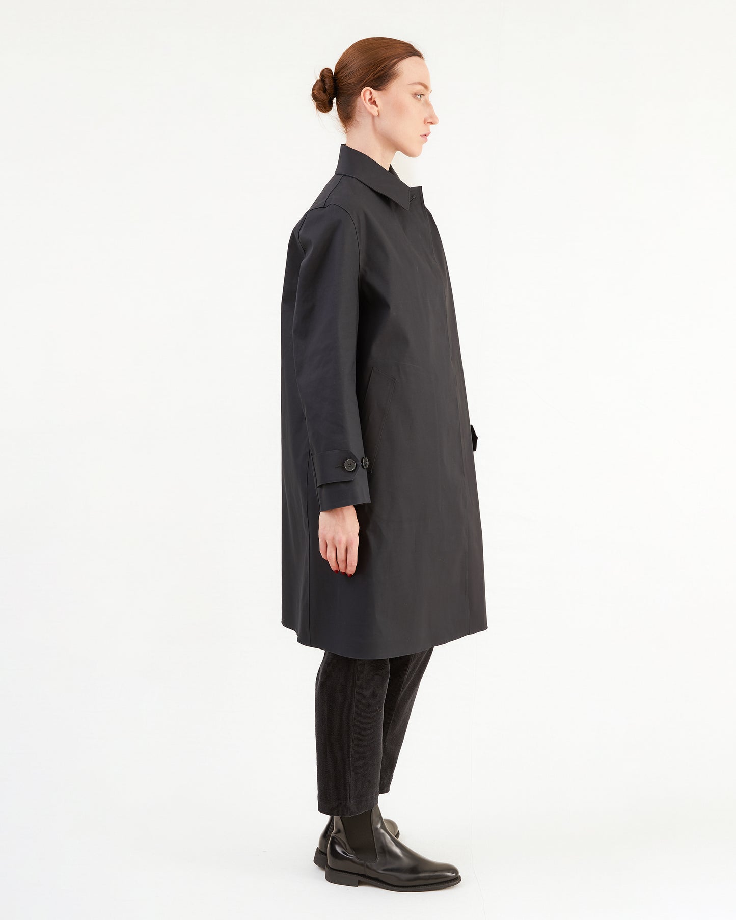 Mackintosh Women's Banton Bonded Cotton Raincoat in Black