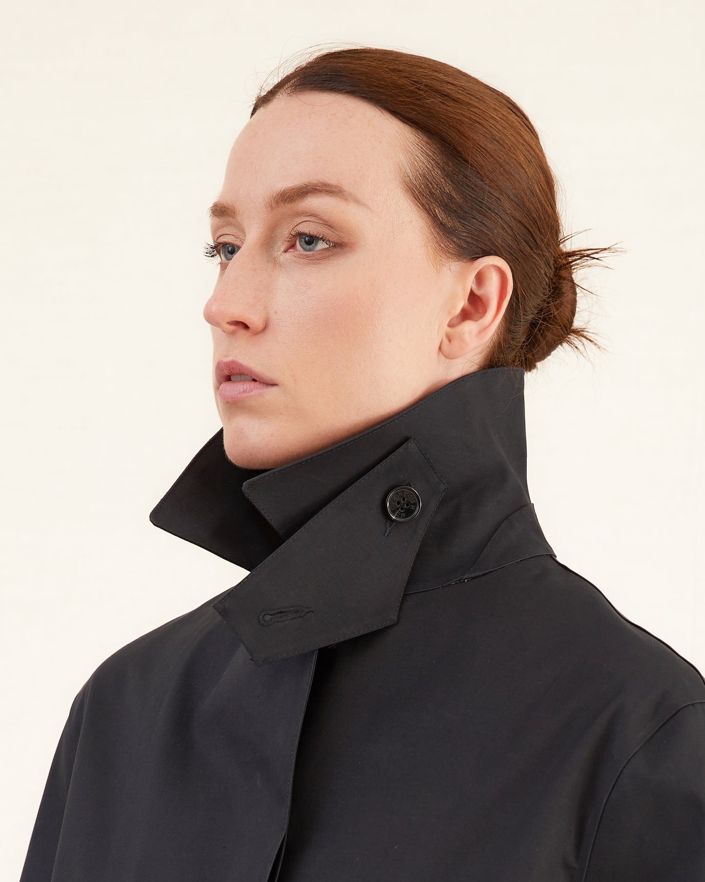 Mackintosh Women's Banton Bonded Cotton Raincoat in Black