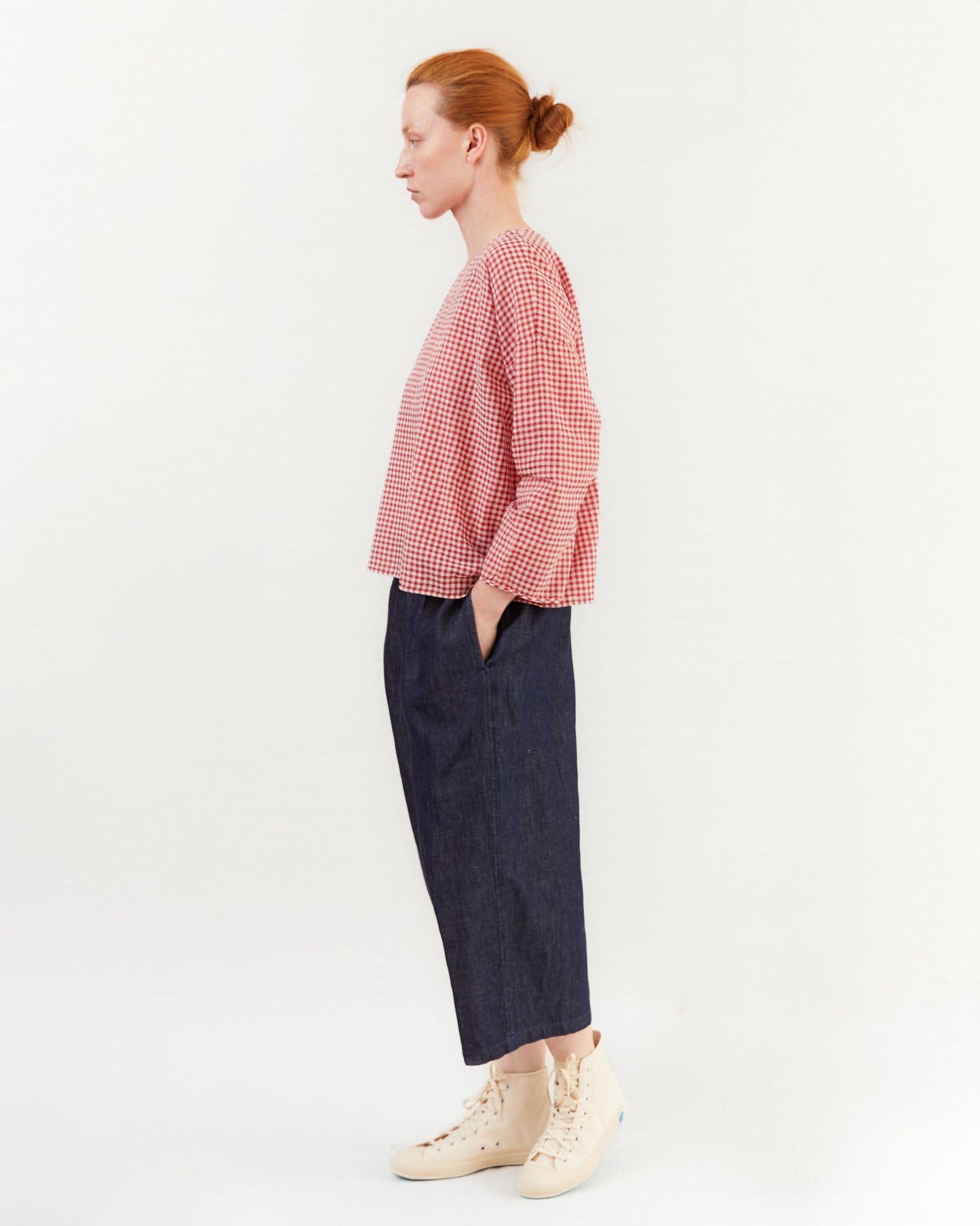 Maison De Soil Wide Easy Pants in Navy