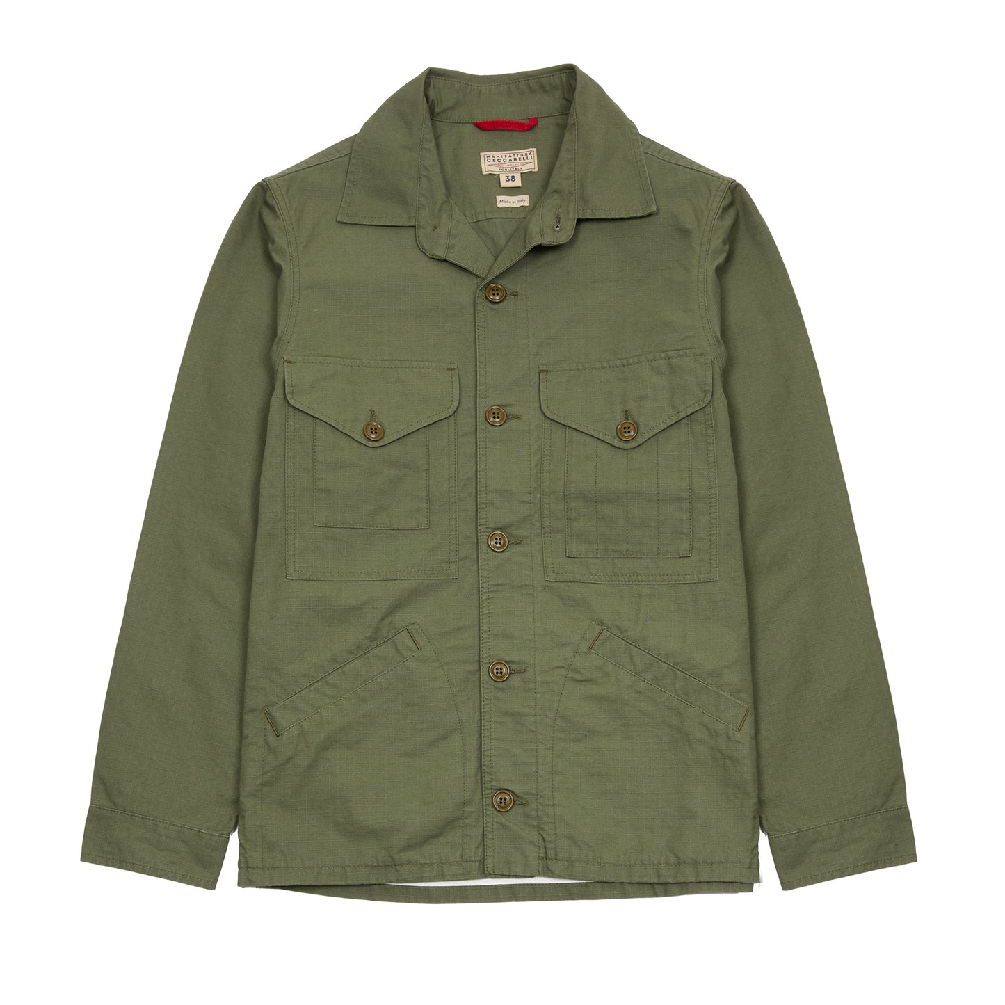 Original Cruiser Jacket based on archival forester's jacket in 100% cotton ripstop. Made in Italy.