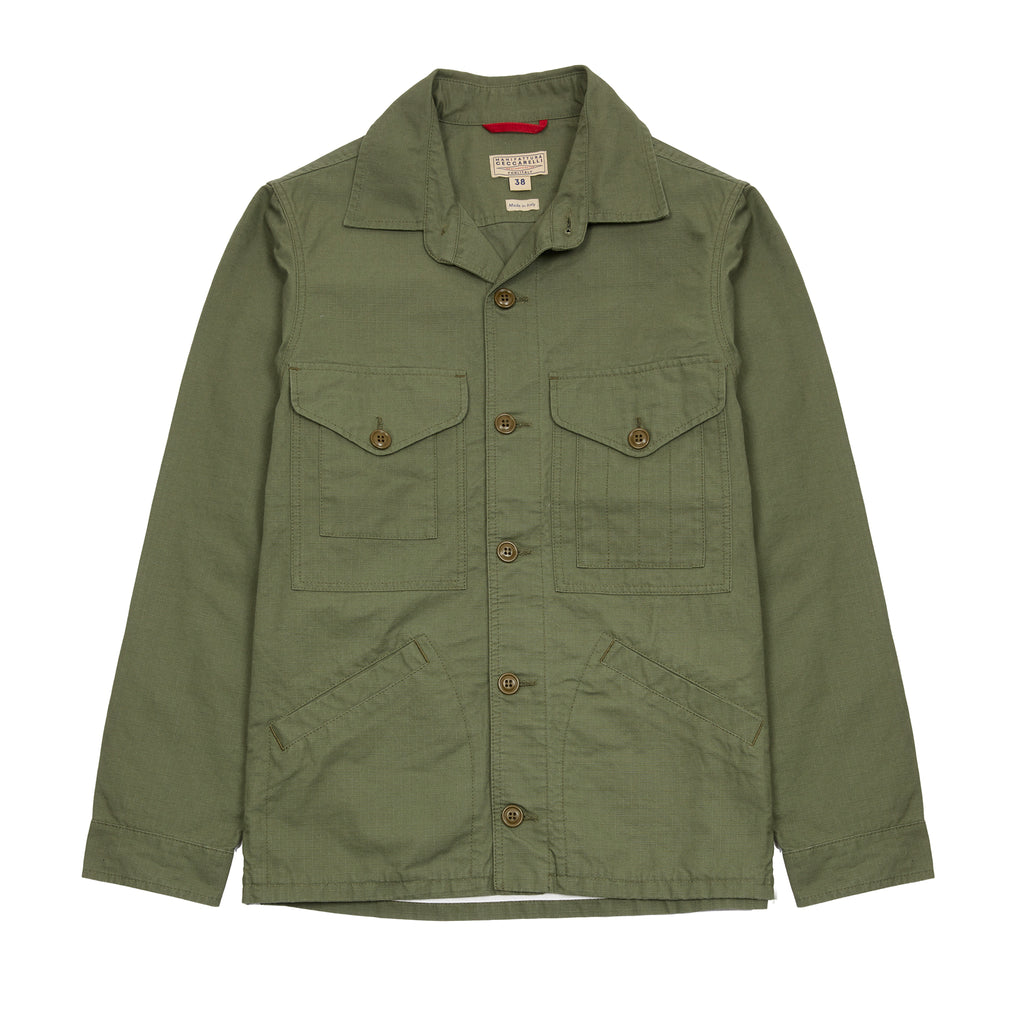 Manifattura Ceccarelli Original Cruiser Jacket in Olive