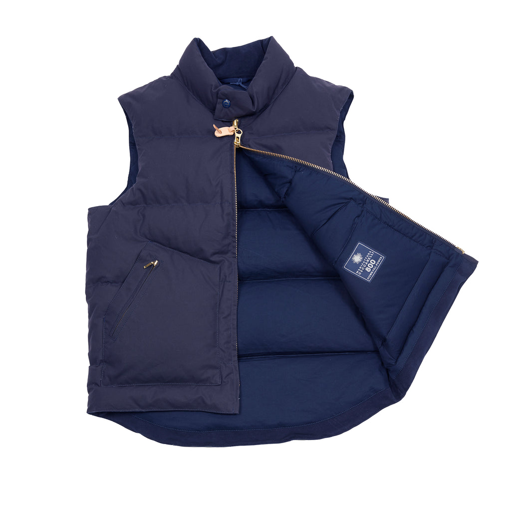 Manifattura Ceccarelli Goose Down Vest in Navy Dick s Edinburgh