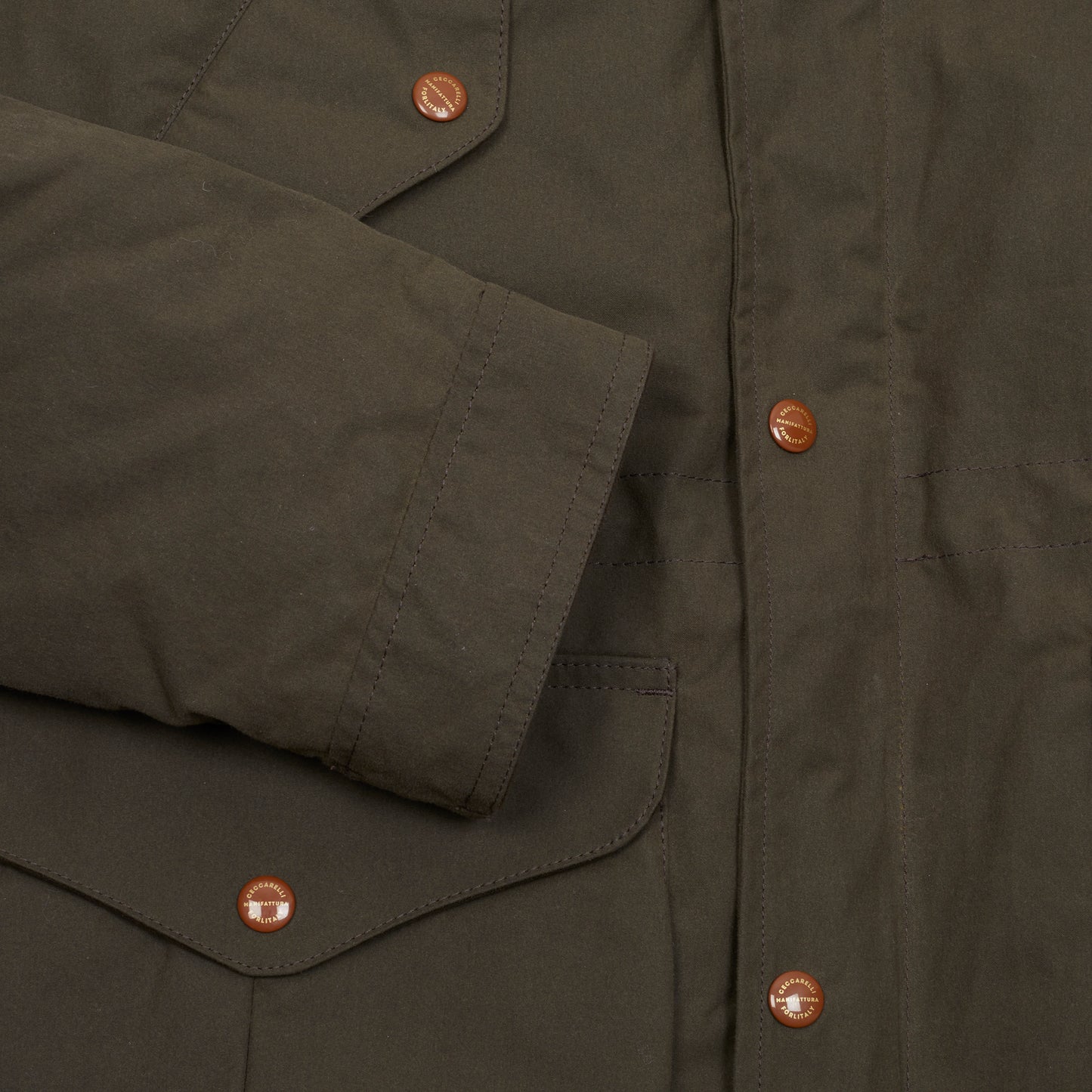 Manifattura Ceccarelli Fisherman Parka in Chocolate