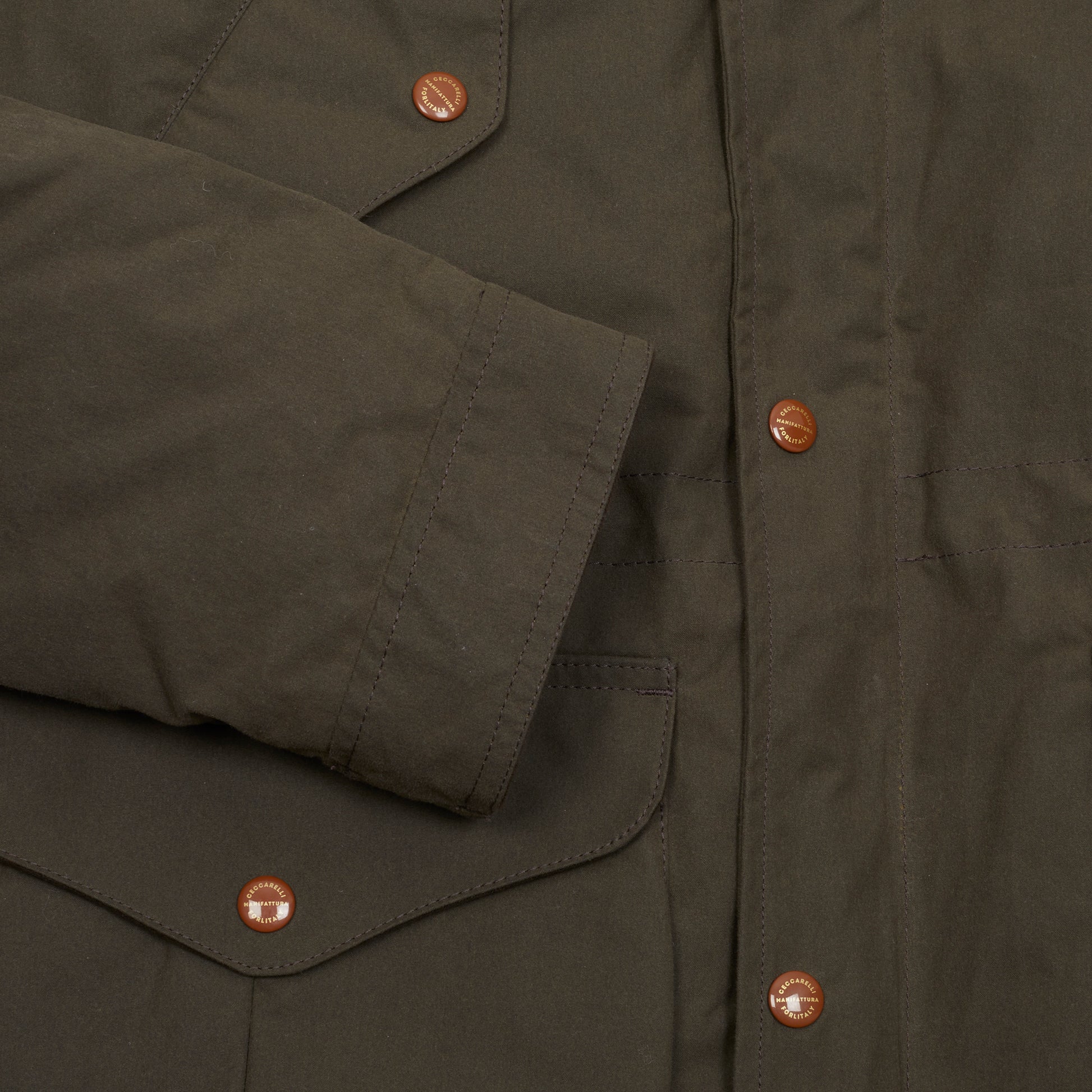 Manifattura Ceccarelli Fisherman Parka in Chocolate