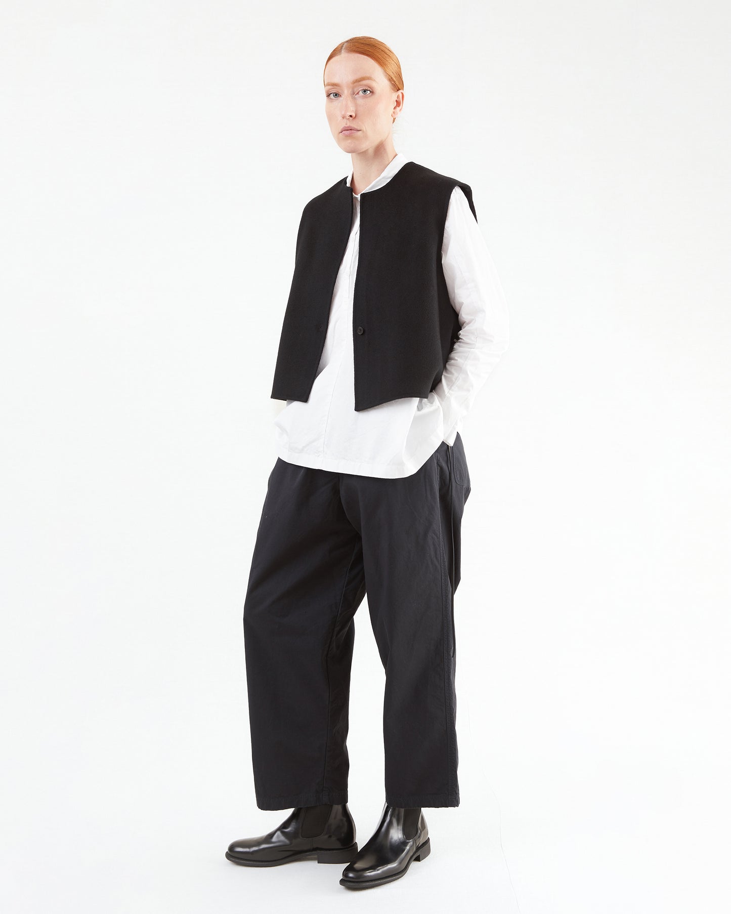 Manuelle Guibal Jokash Cashmere Vest in Ultra Black