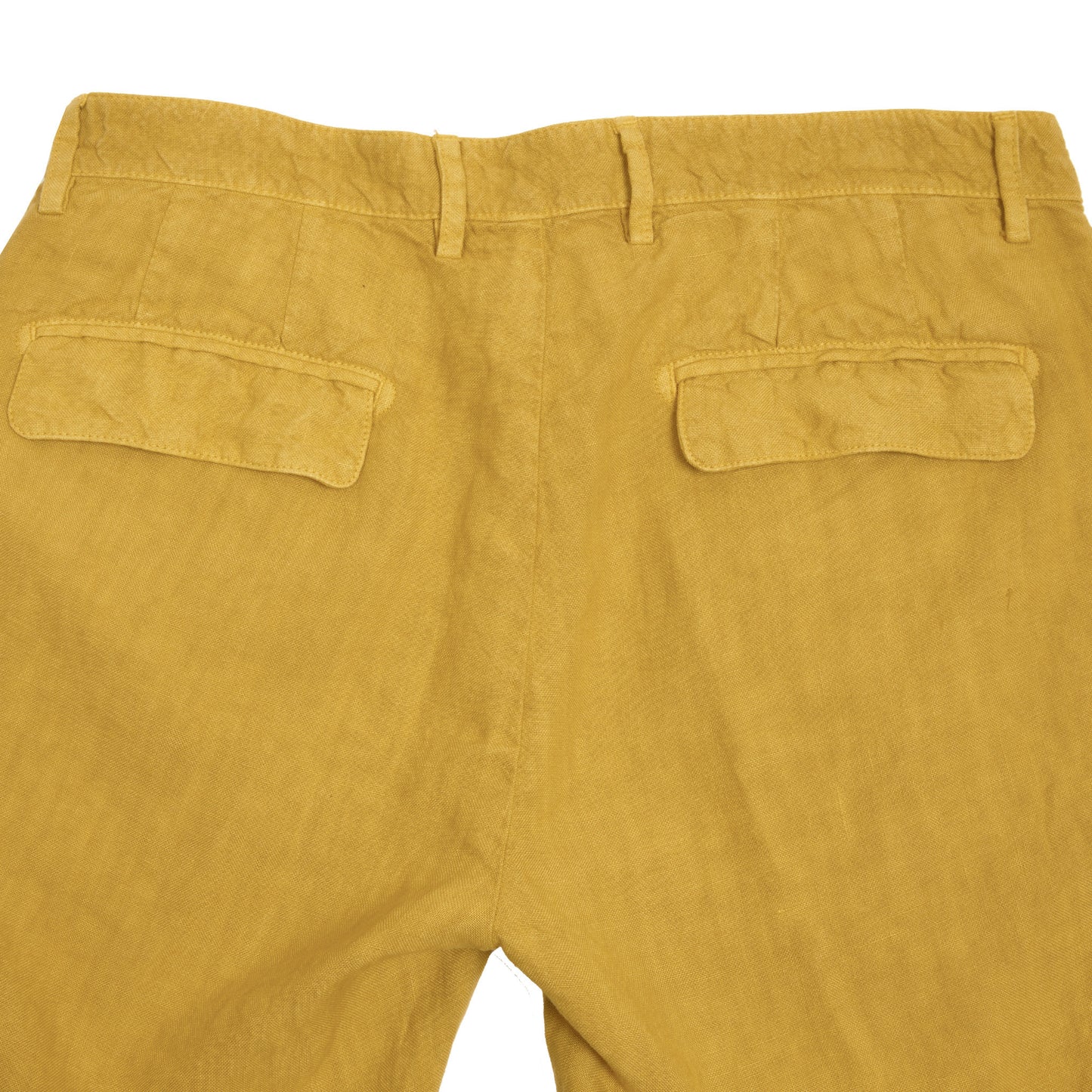 Massimo Alba Ionio2 Linen Trousers in Mostarda