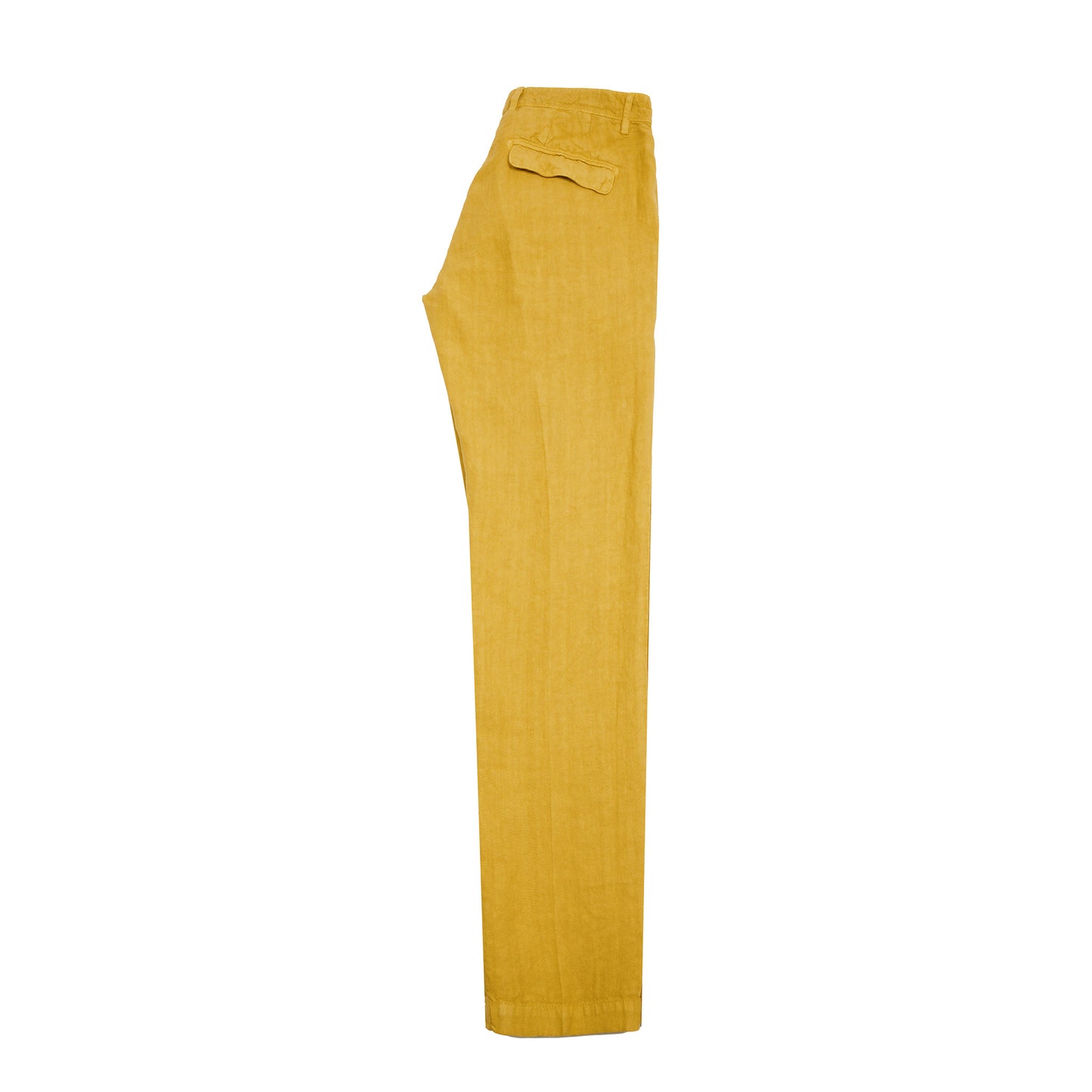 Massimo Alba Ionio2 Linen Trousers in Mostarda