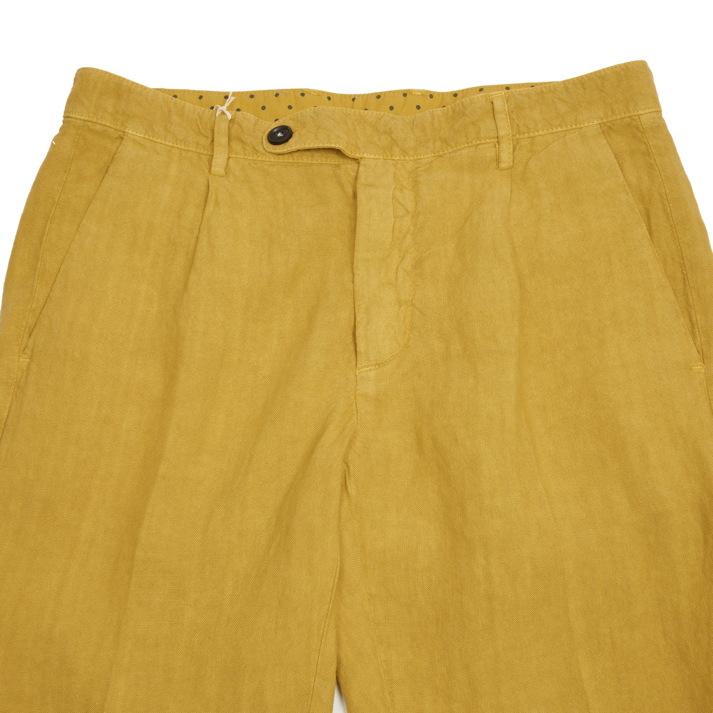 Massimo Alba Ionio2 Linen Trousers in Mostarda