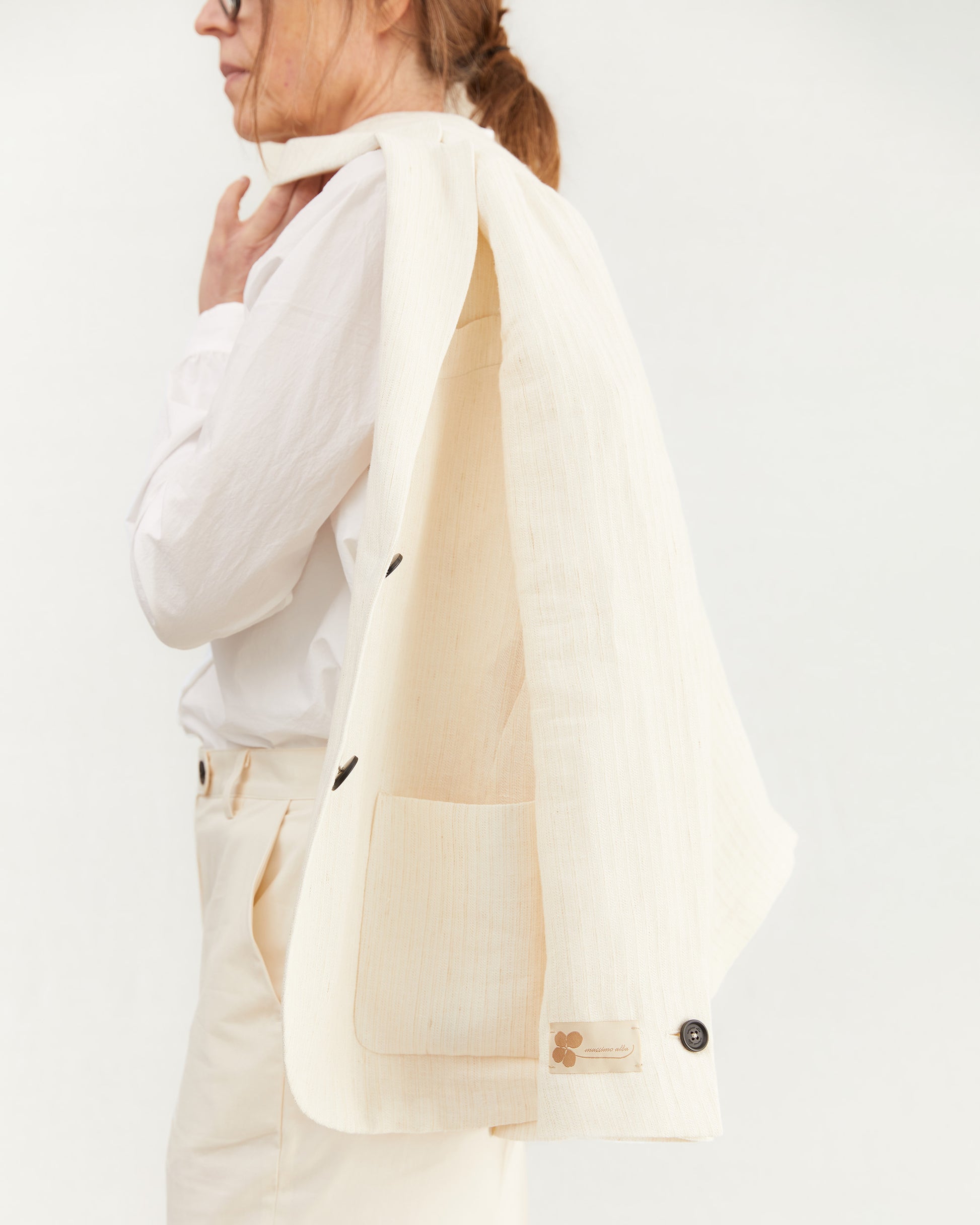 Massimo Alba Women's Stromboli Blazer in Sesame