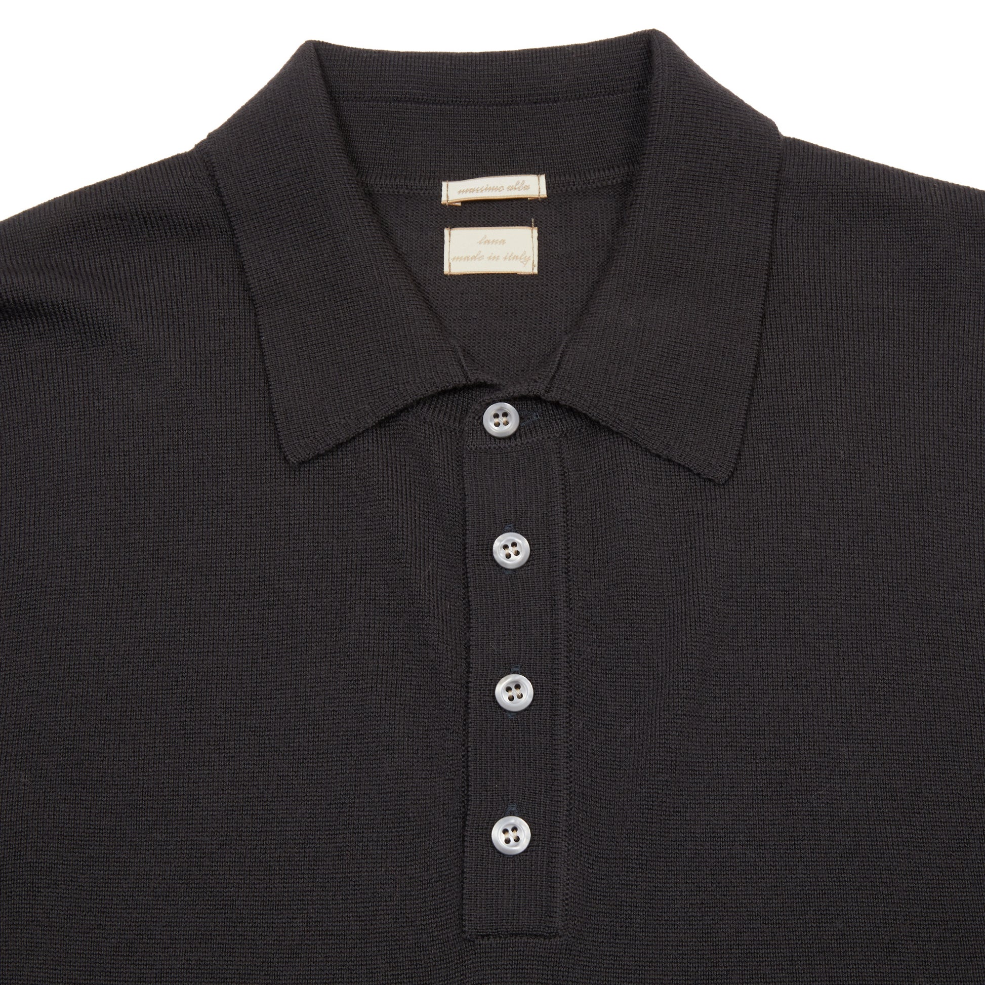 Massimo Alba Men's Polo Sweater in Meteorite