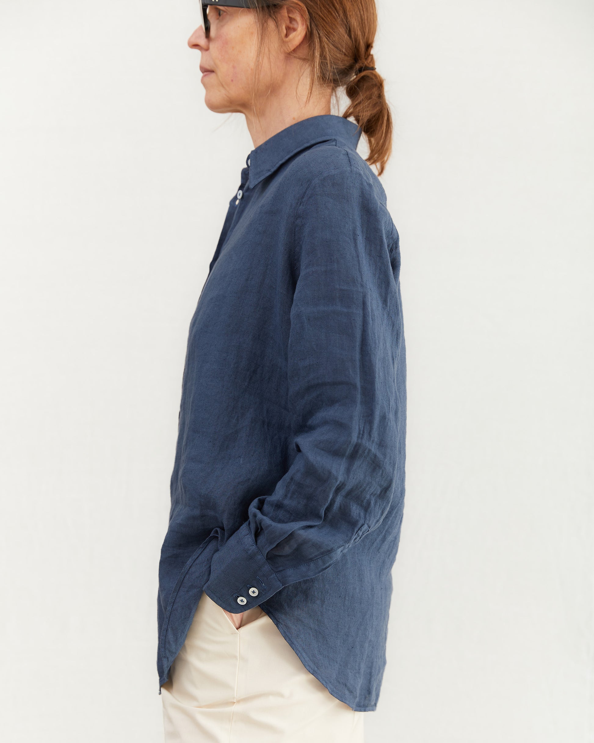 Massimo Alba Women's Selma Shirt in Oltremare