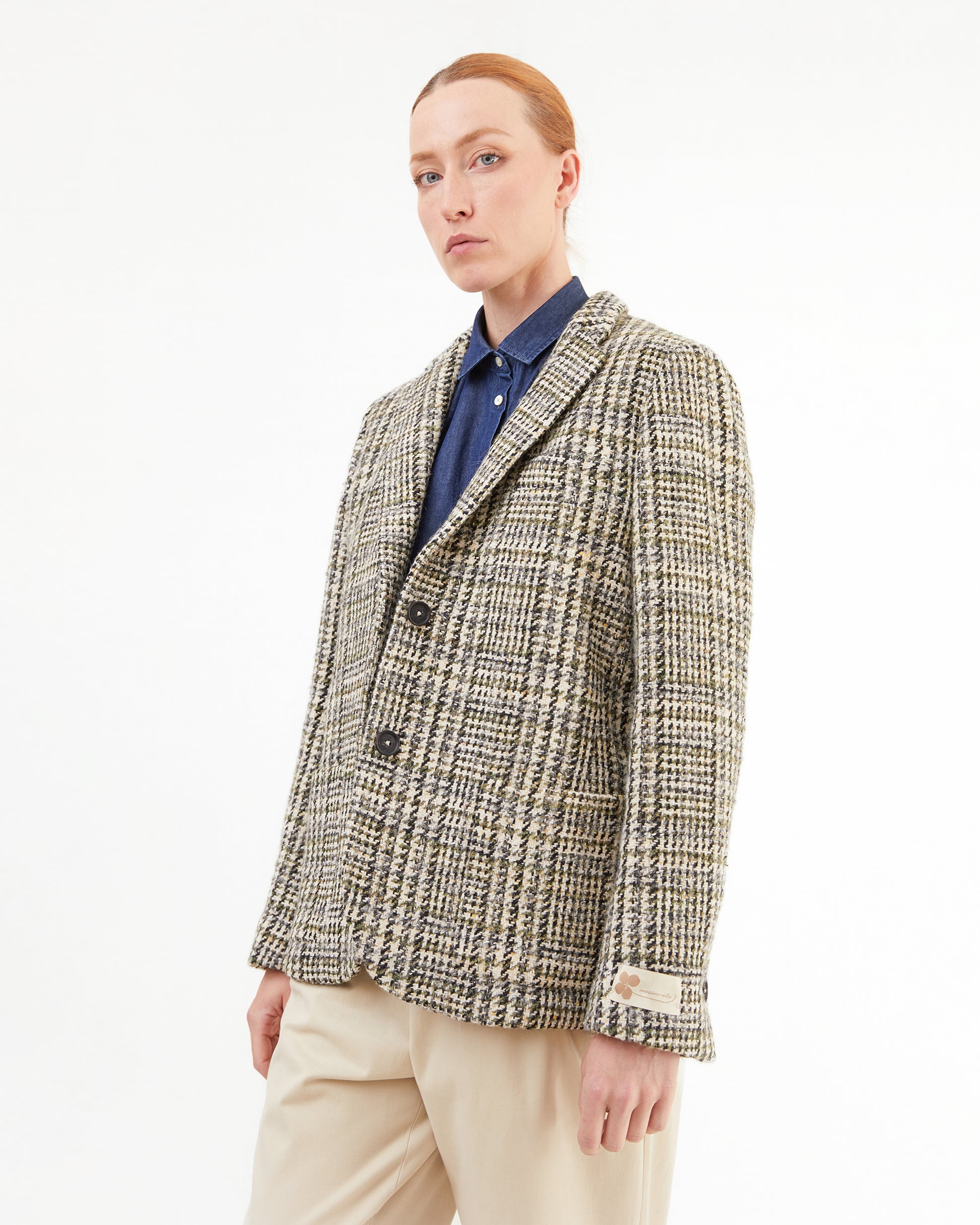 Massimo Alba Women's Stromboli Wool Blazer in Military