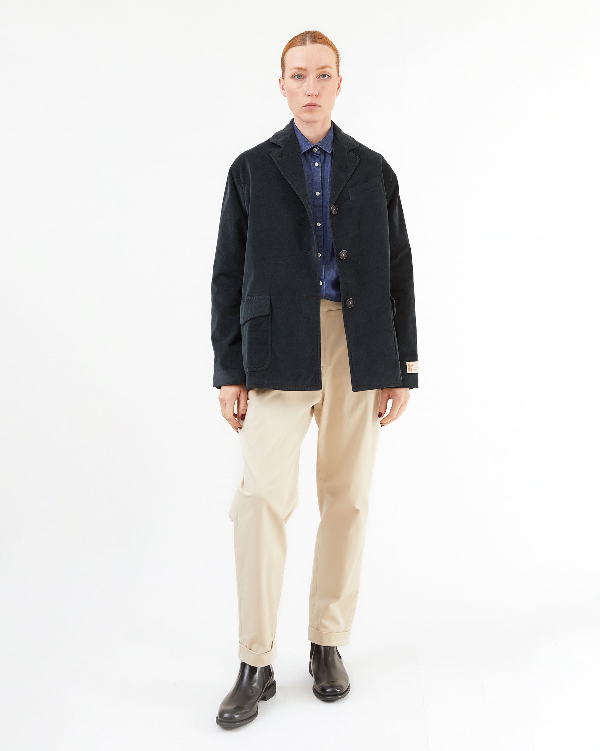 Massimo Alba Women's Adelaide Jacket in Washed Black