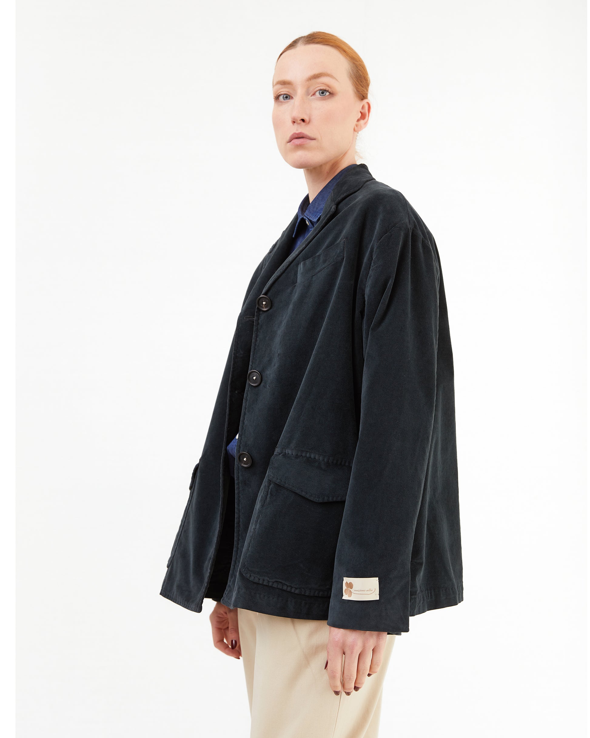 Massimo Alba Women's Adelaide Jacket in Washed Black