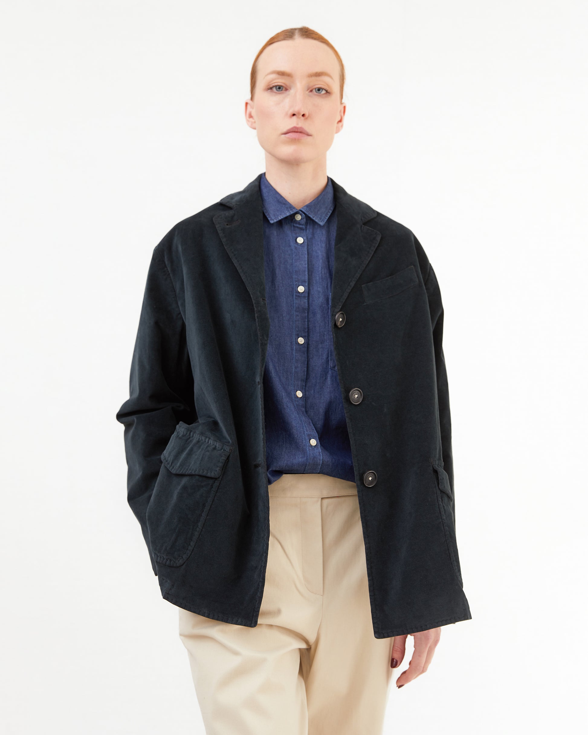 Massimo Alba Women's Adelaide Jacket in Washed Black