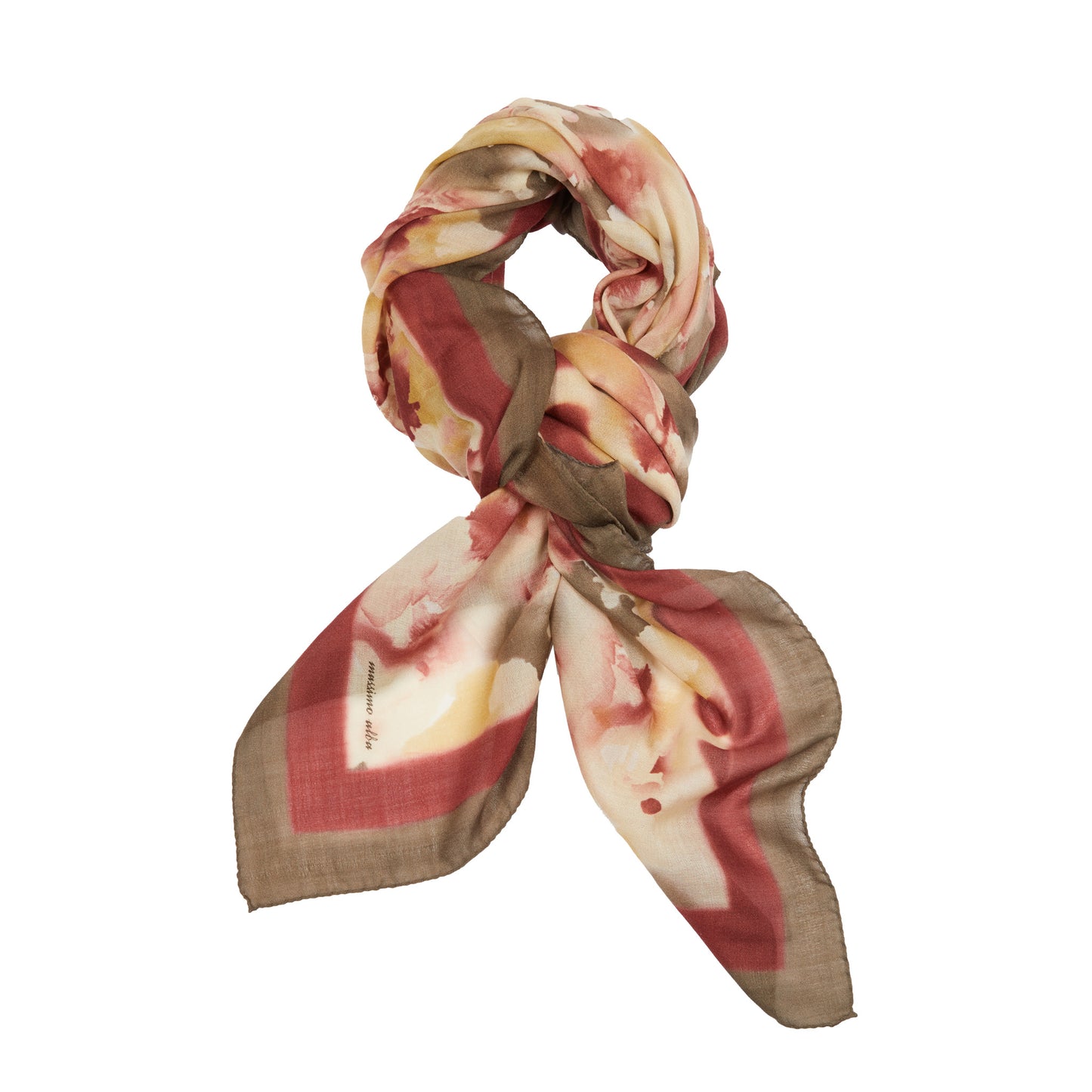 Massimo Alba Cashmere / Silk / Wool Stole in Burn Red