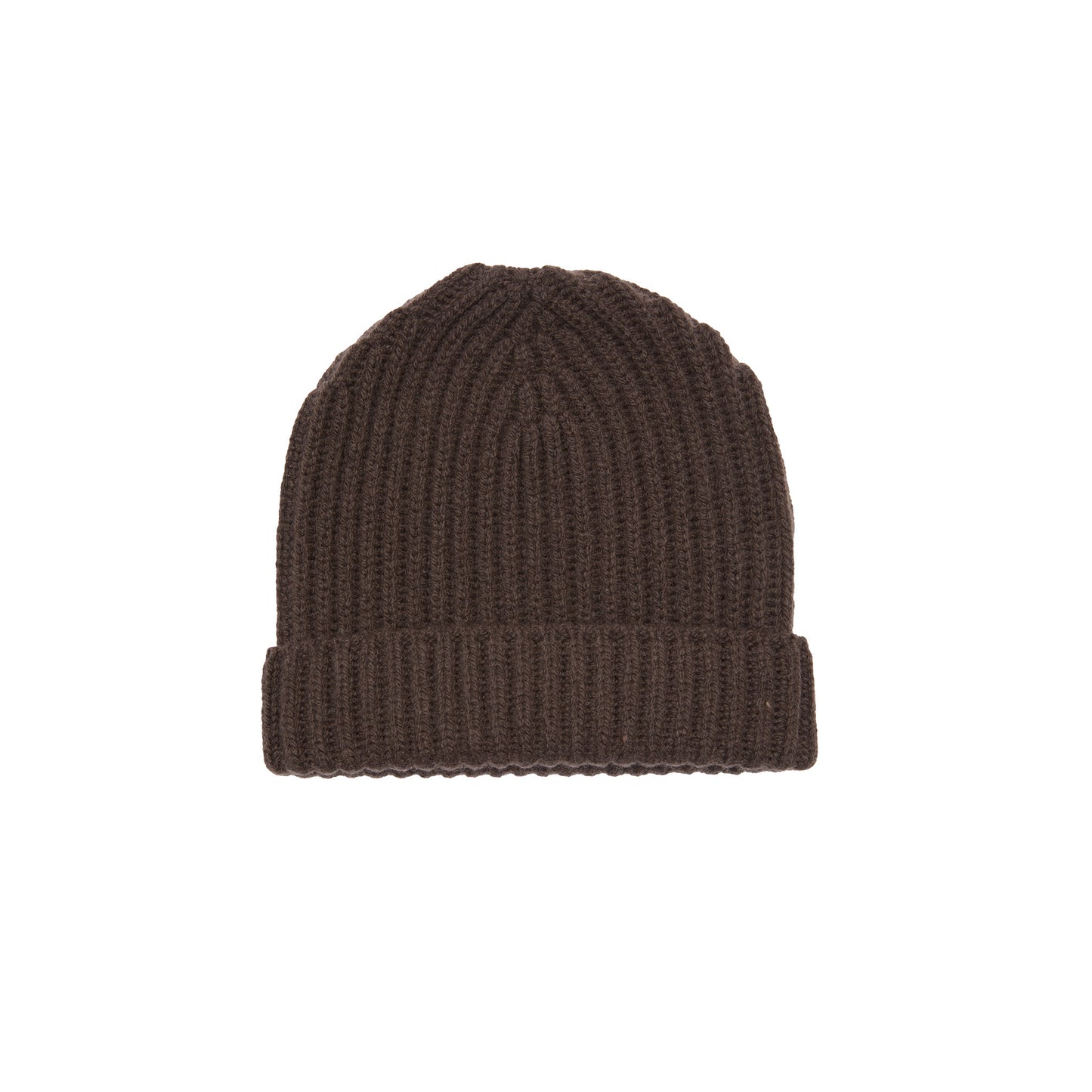 McGeorge Cashmere/Wool English Rib Cap in Brown