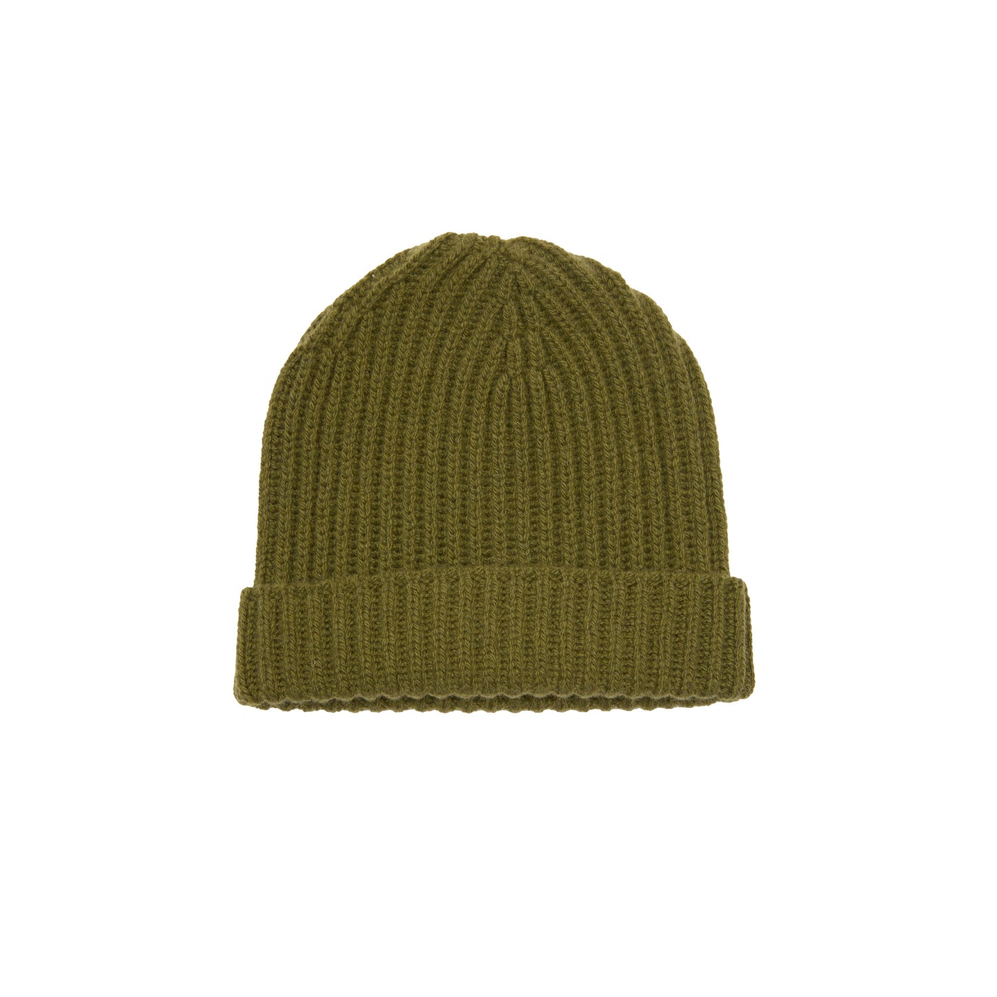 McGeorge Cashmere/Wool English Rib Cap in Green