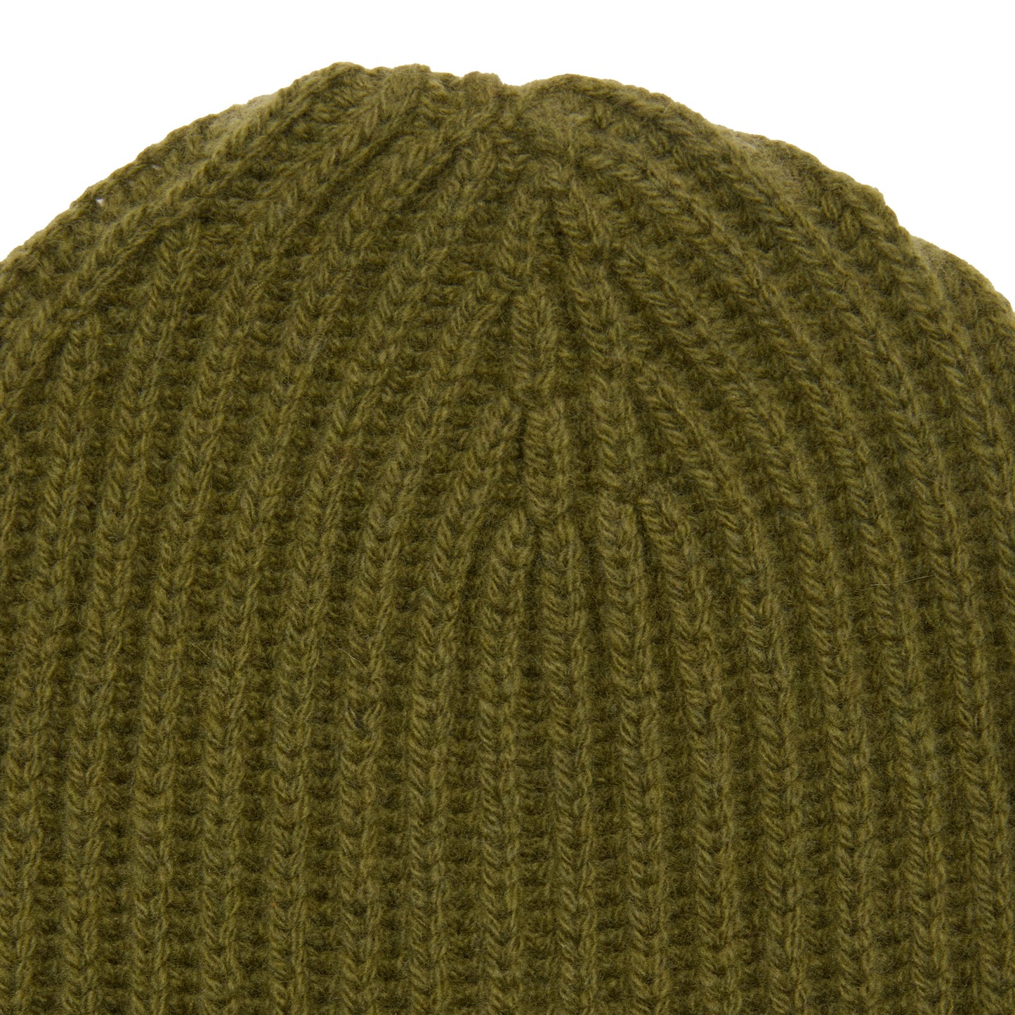 McGeorge Cashmere/Wool English Rib Cap in Green