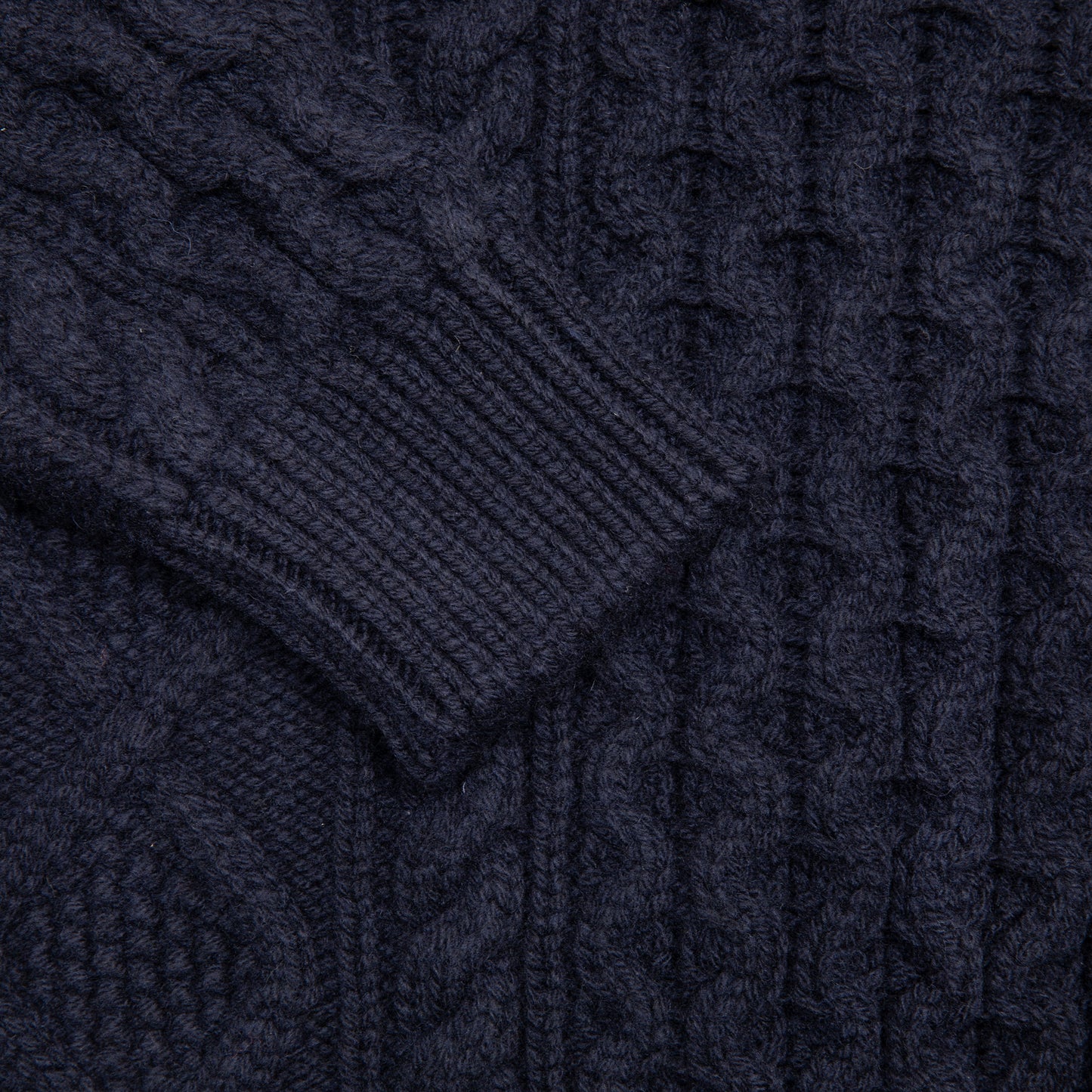 McGeorge of Scotland Cableknit Jumper in Navy (AW25)