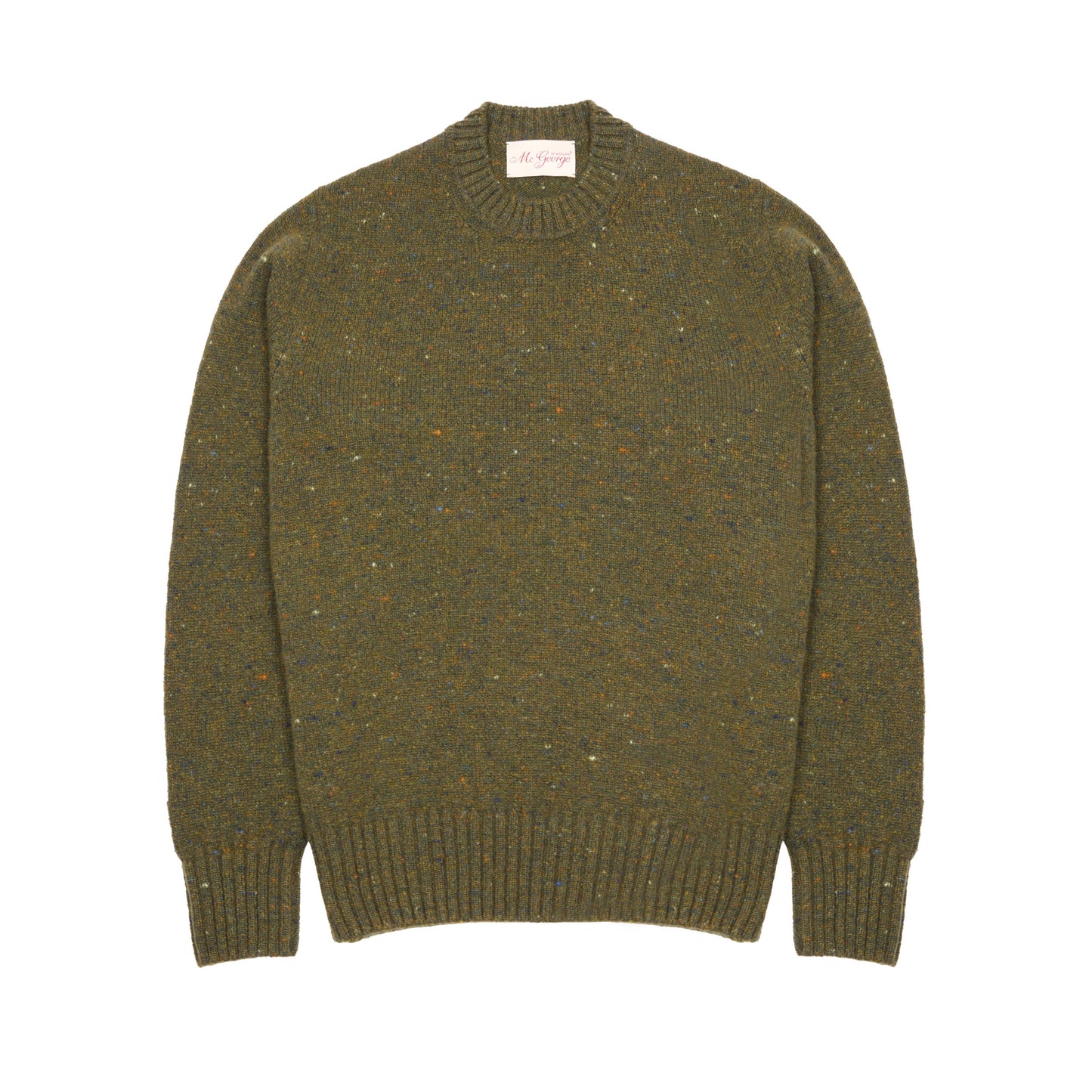 McGeorge Cashmere/Wool Donegal Jumper in Loden