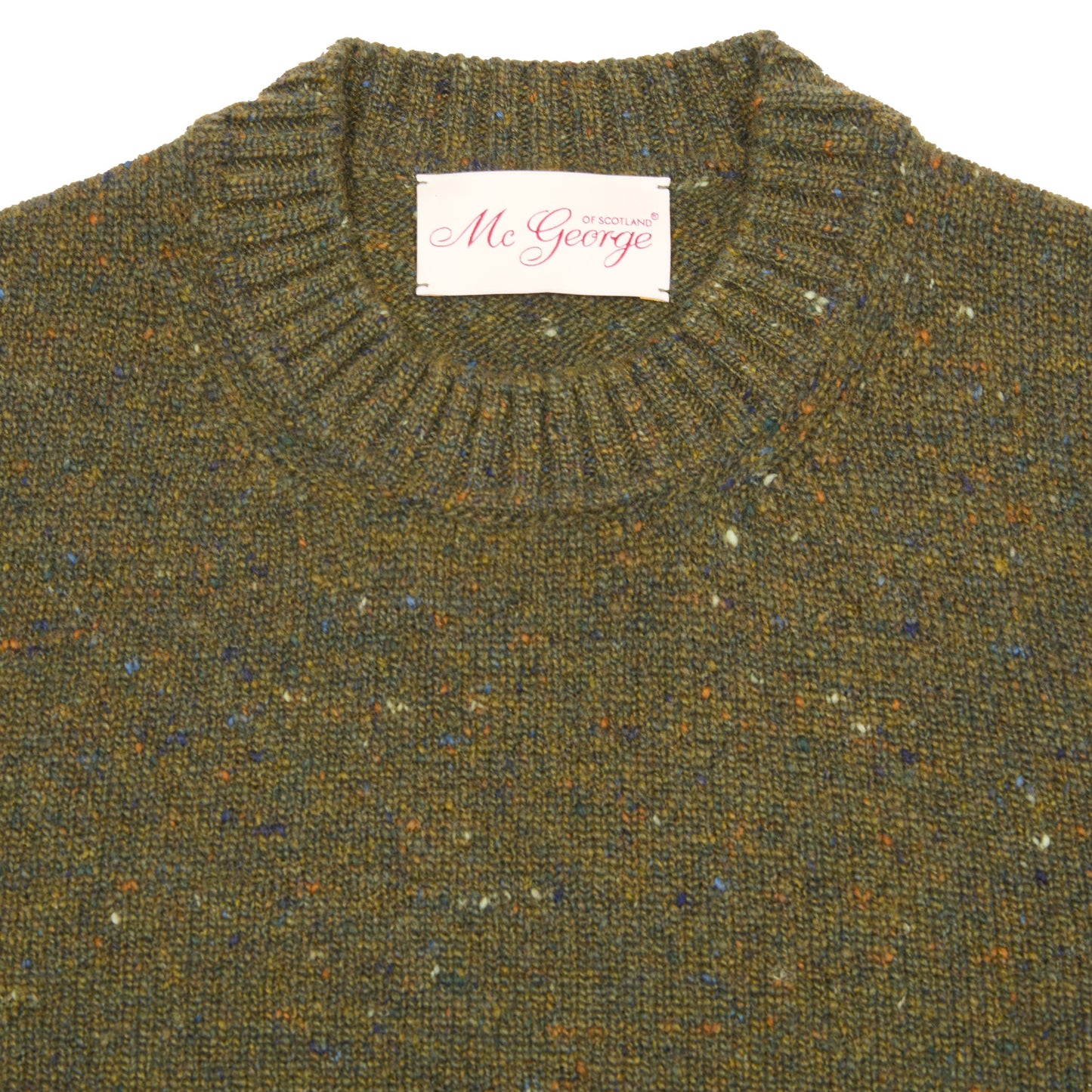 McGeorge Cashmere/Wool Donegal Jumper in Loden