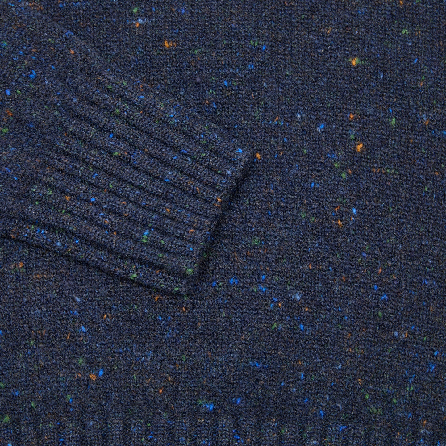 McGeorge Cashmere/Wool Donegal Jumper in Prussia