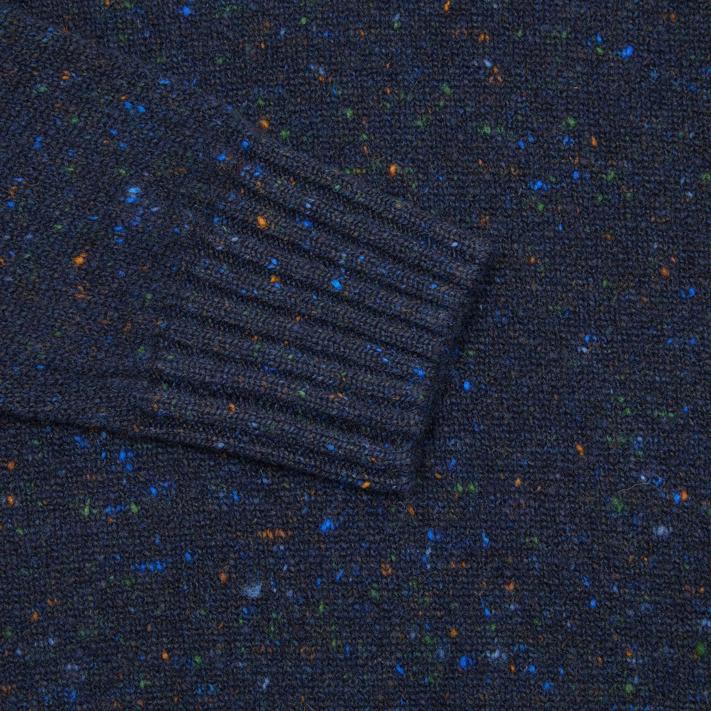 McGeorge Cashmere/Wool Donegal Rollneck Jumper in Prussia