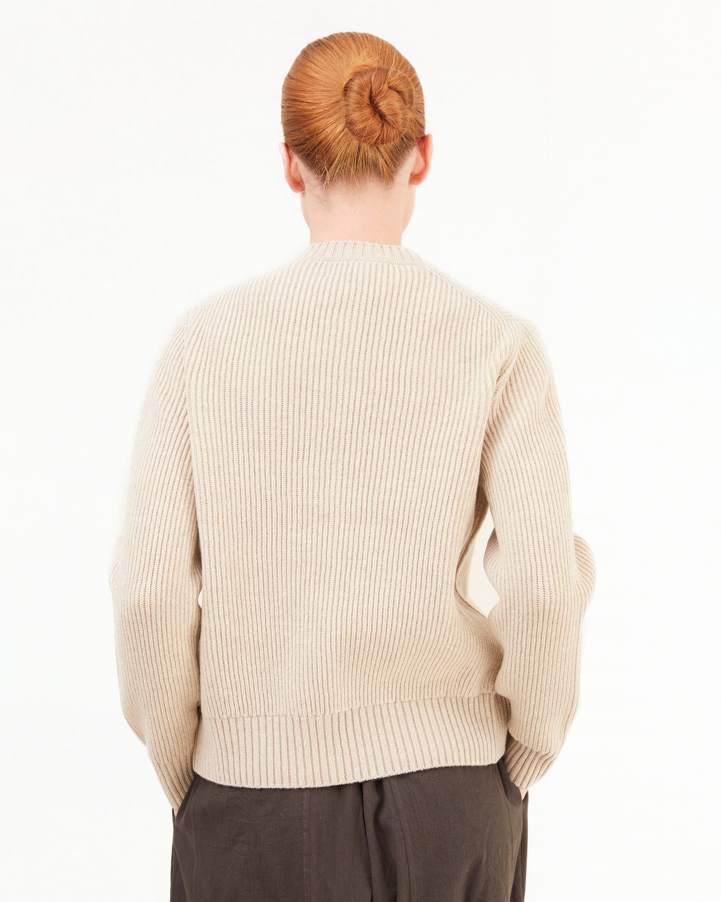 McGeorge Women's Crewneck Cardigan in Sand