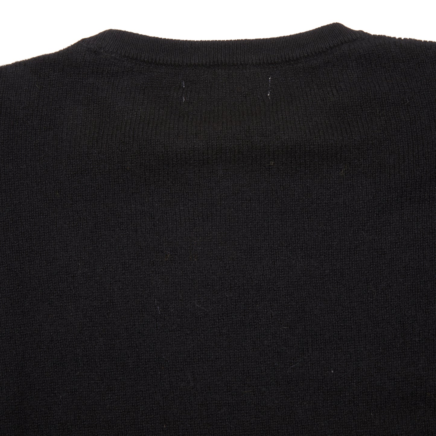 Merz b Schwanen Good Basics Knitted Long Sleeve Pullover in Deep Black