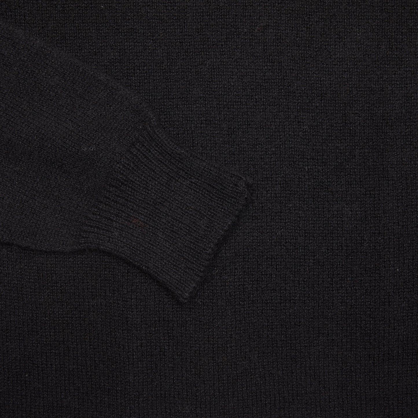 Merz b Schwanen Good Basics Knitted Long Sleeve Pullover in Deep Black