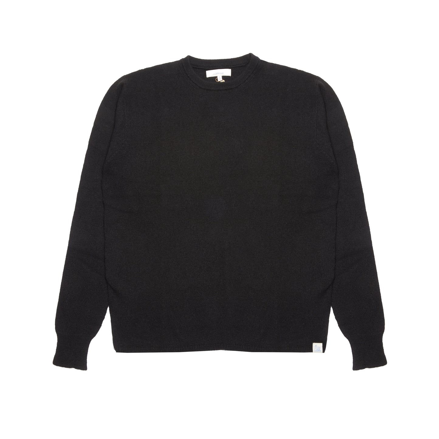 Merz b Schwanen Good Basics Knitted Long Sleeve Pullover in Deep Black