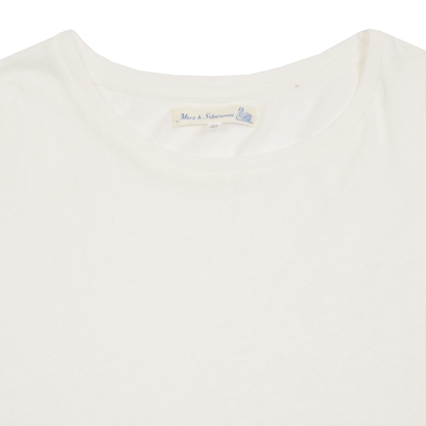 Merz b Schwanen Women's Cotton/Linen Long Sleeve T-shirt in White