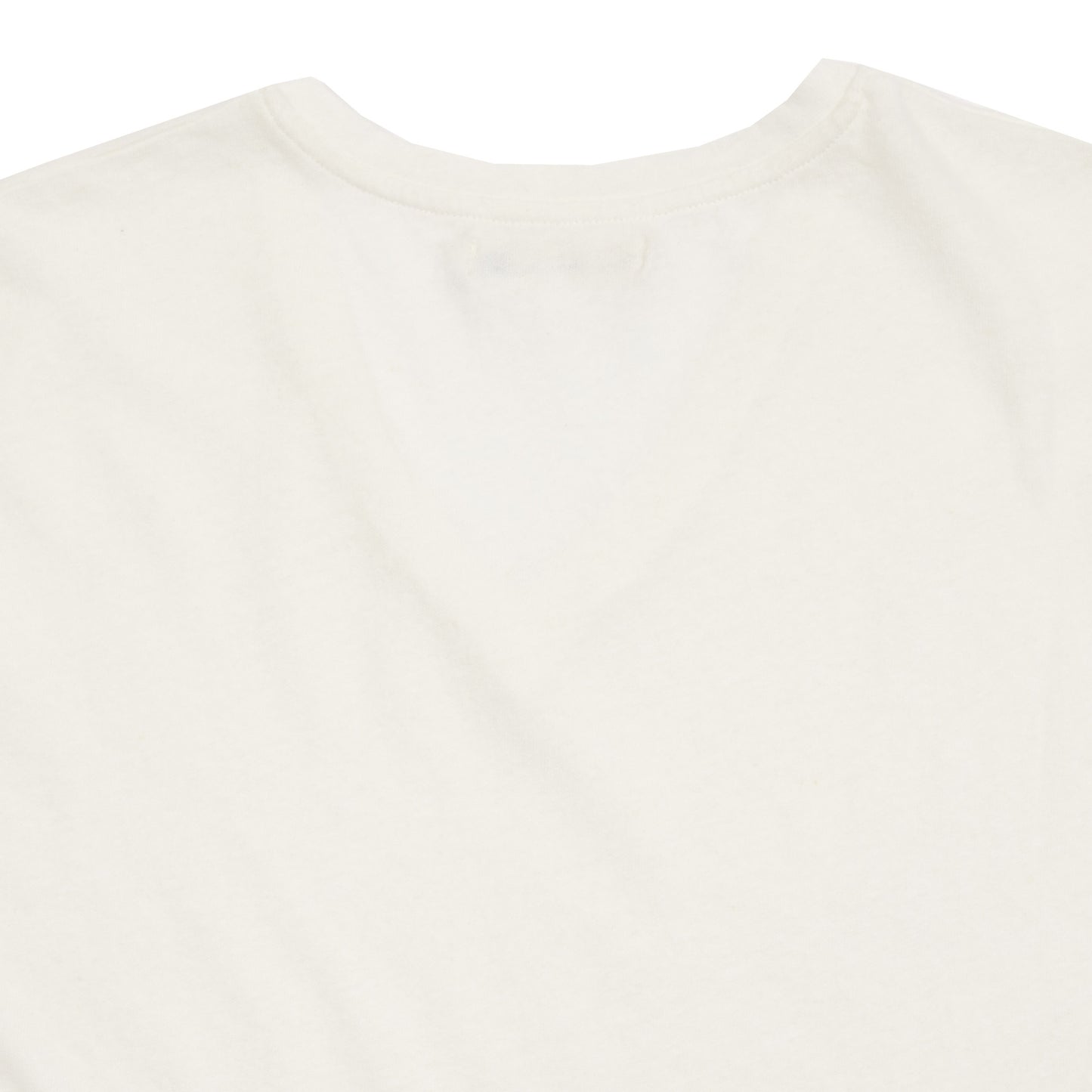 Merz b Schwanen Women's Cotton/Linen V-neck T-shirt in White