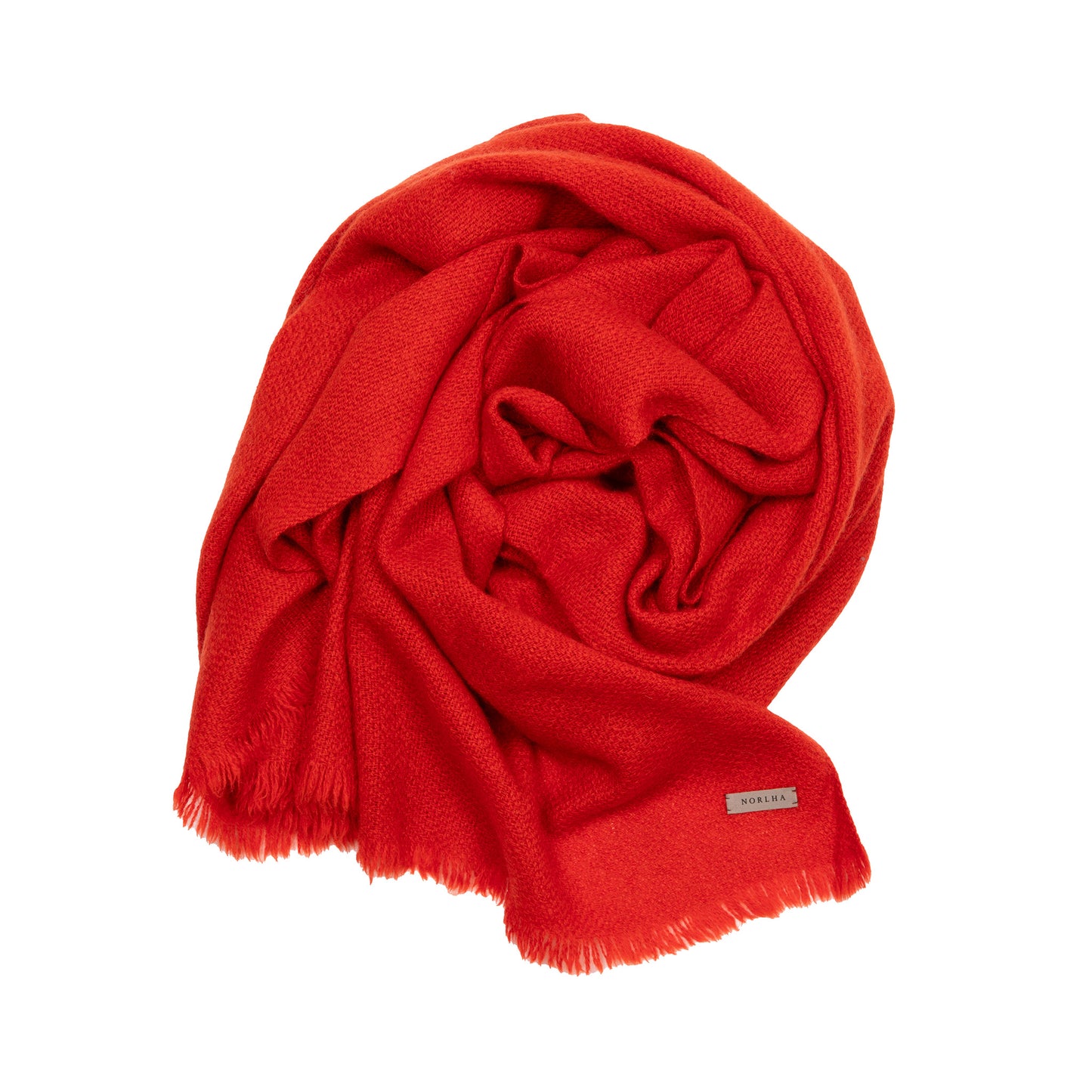Norlha Nomad Net Scarf in Flame Red