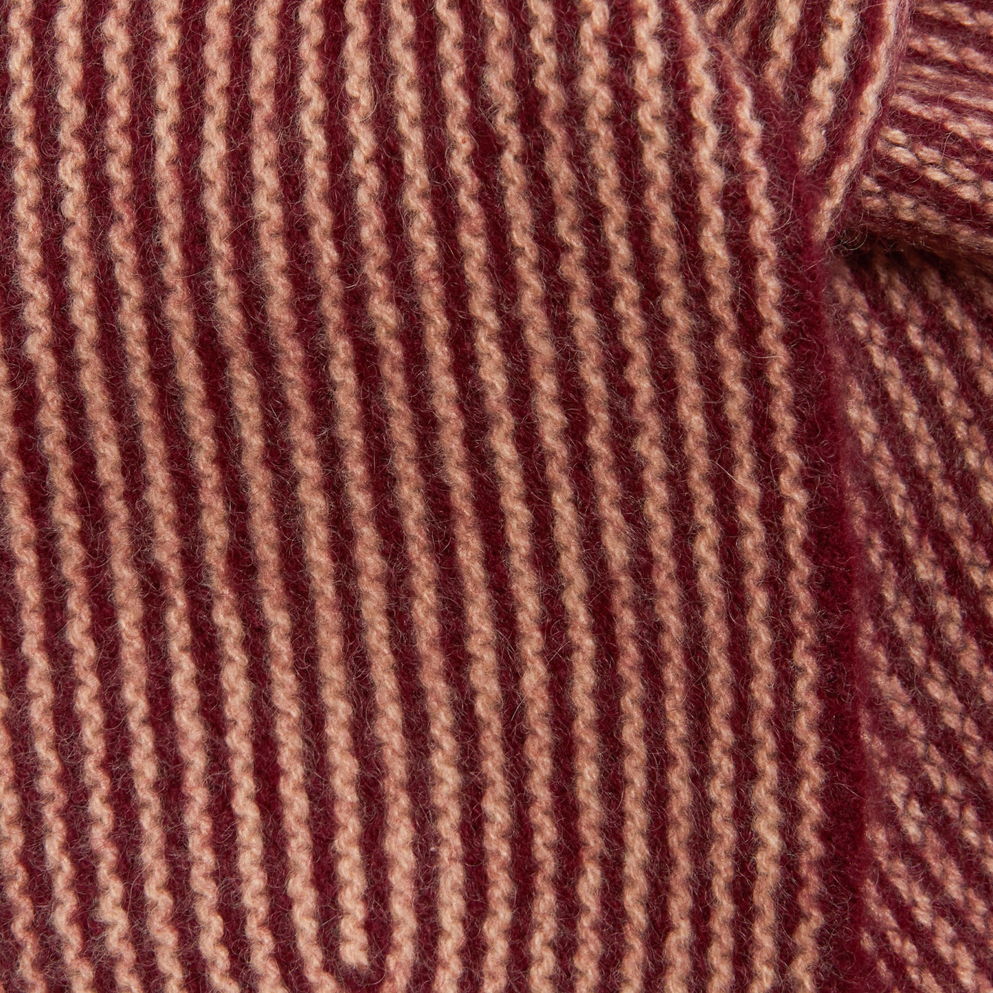 Oats & Rice Cashmere Spindle Scarf in Wine