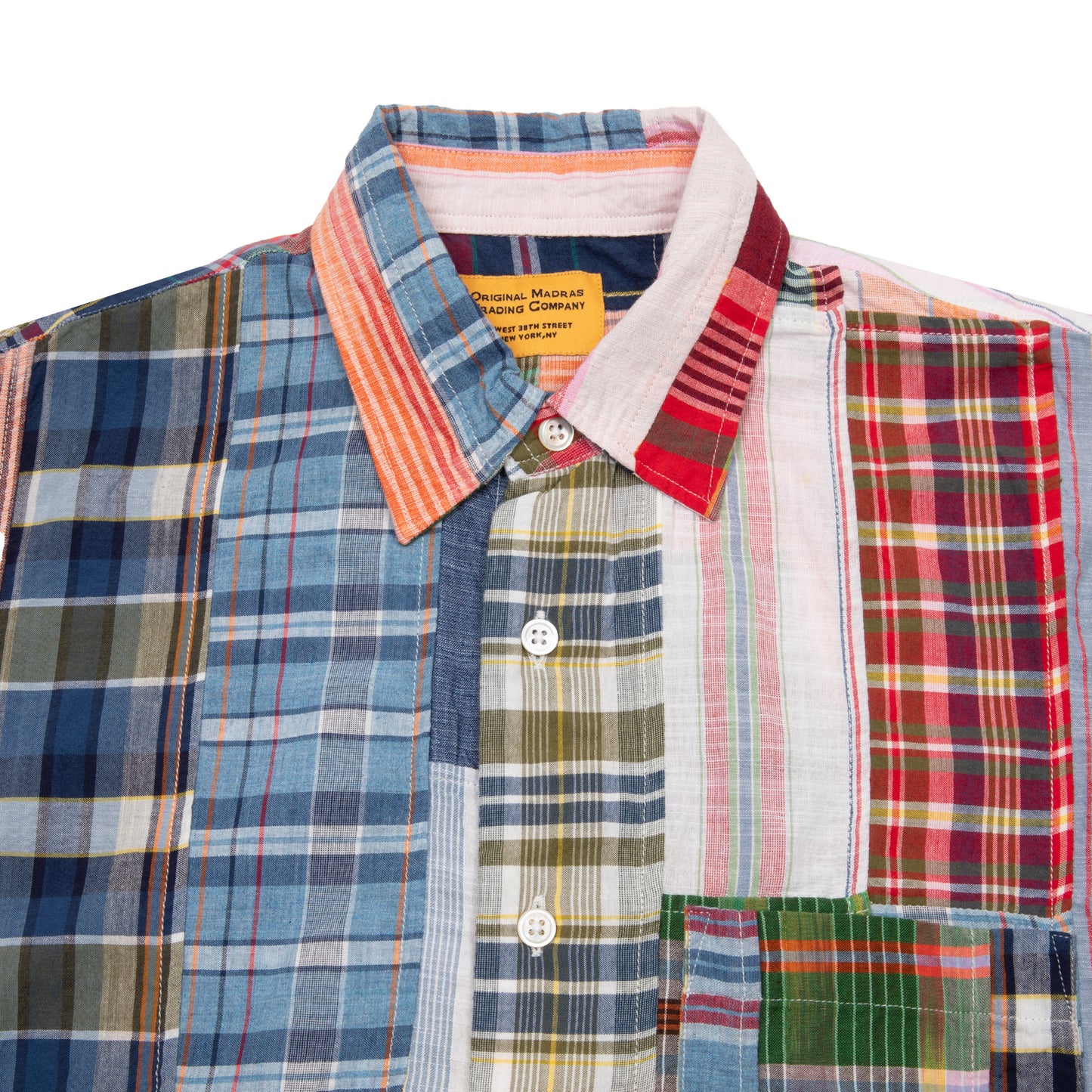 Original Madras Patchwork Short Sleeve Shirt